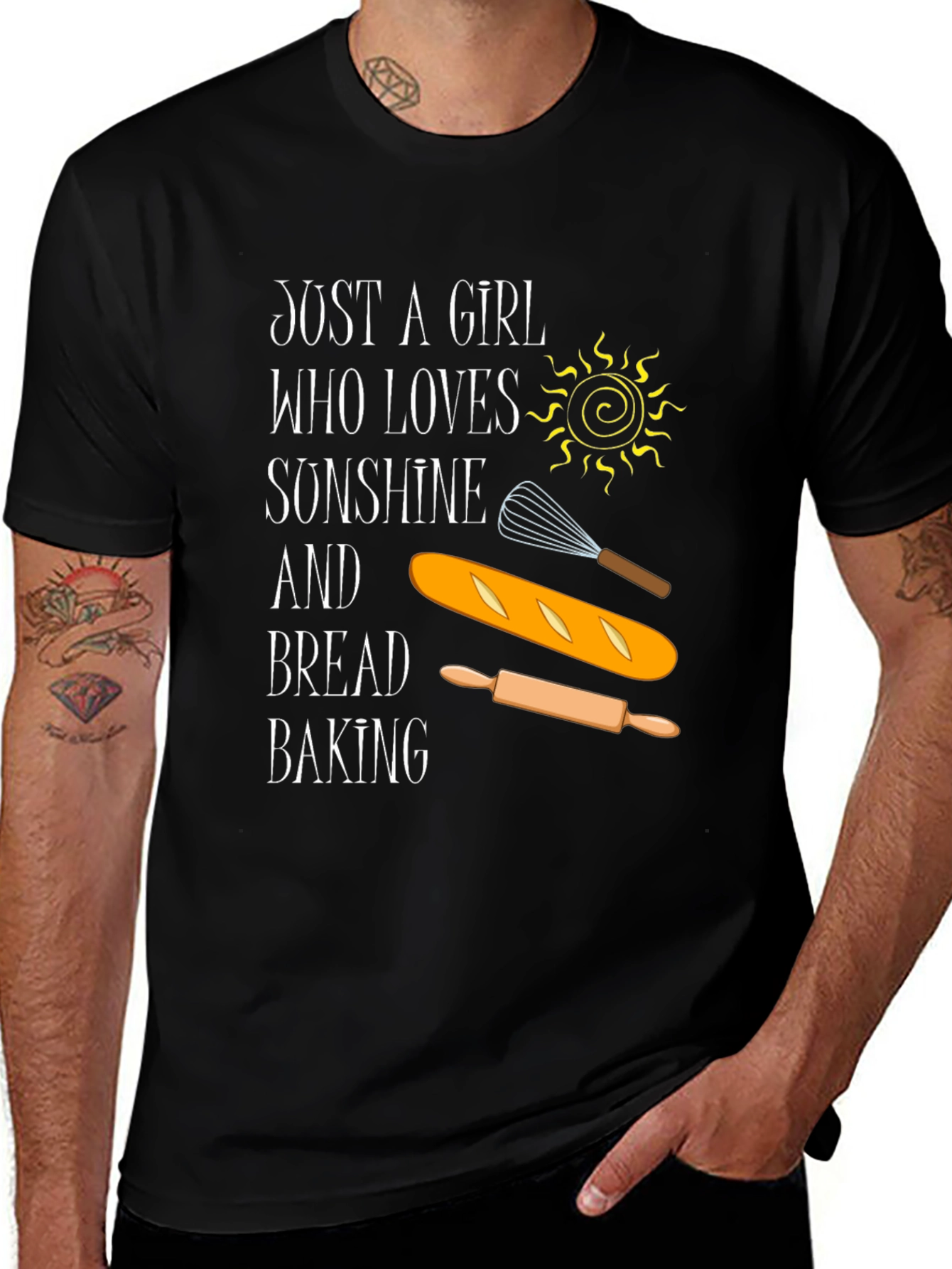 Variant 12 of Sunshine & Bread Baking Graphic T-Shirt