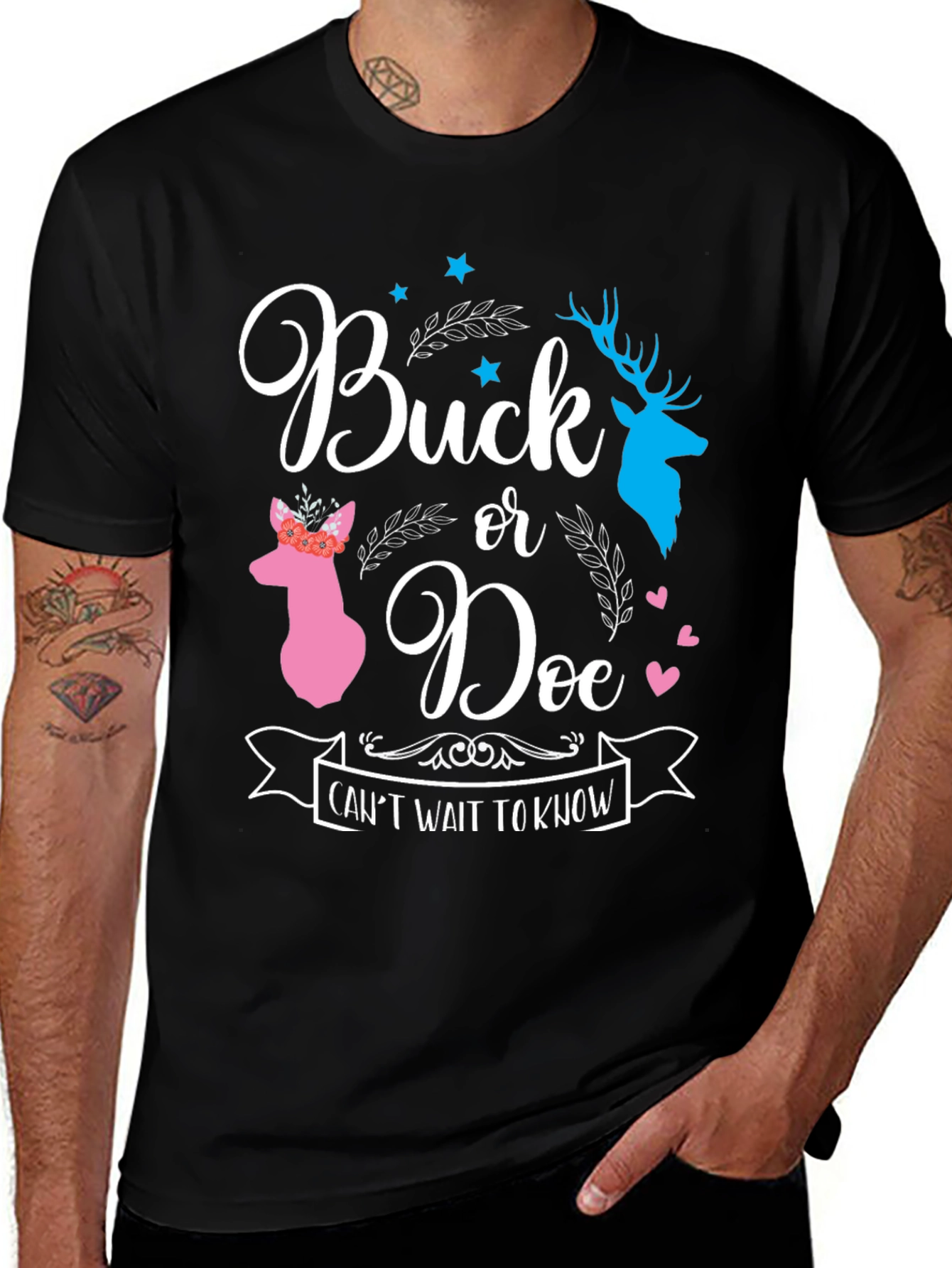 Variant 24 of Buck or Doe Gender Reveal T-Shirt