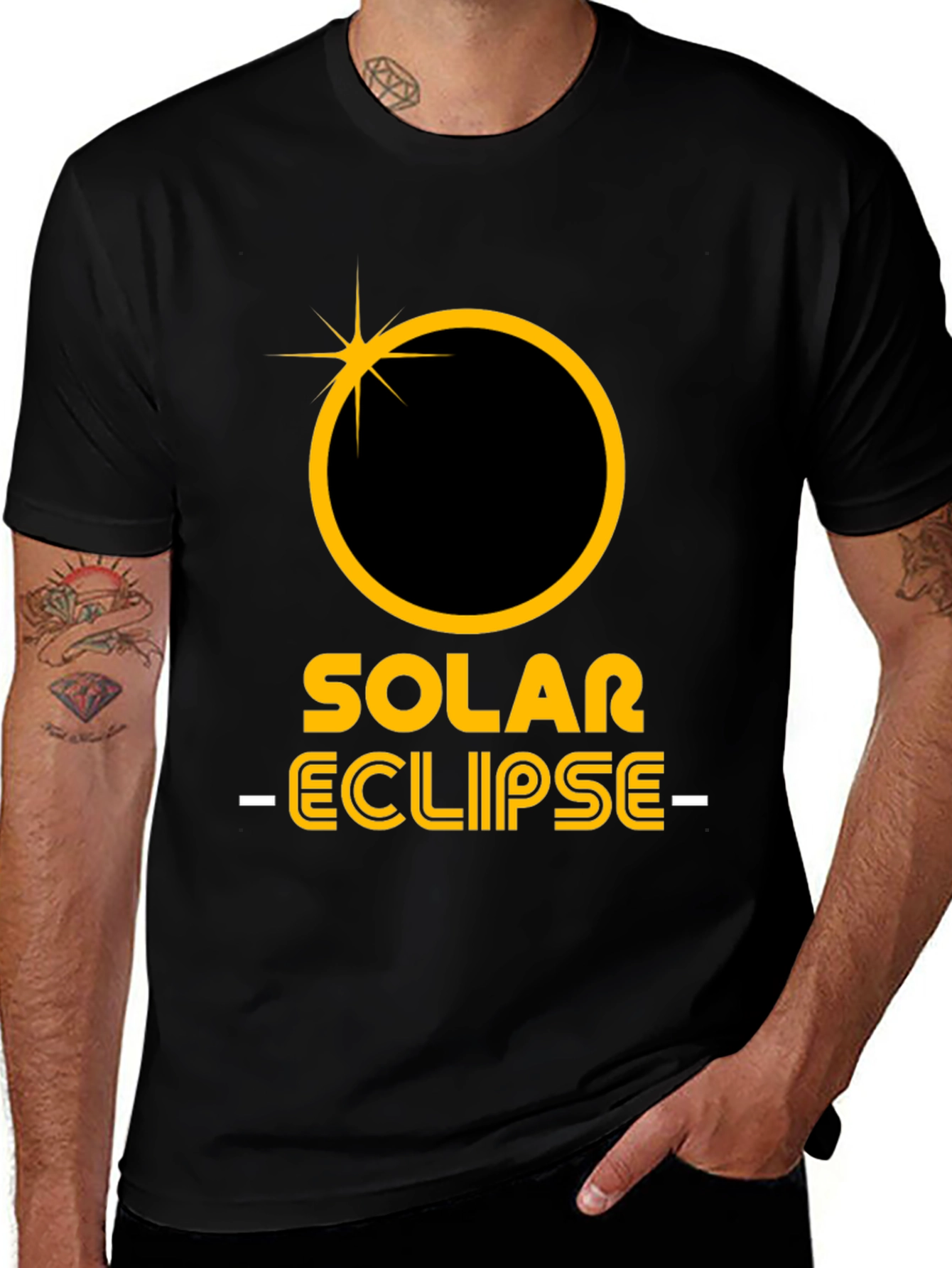 Variant 6 of Solar Eclipse Graphic Tee - Astronomy Enthusiast Shirt