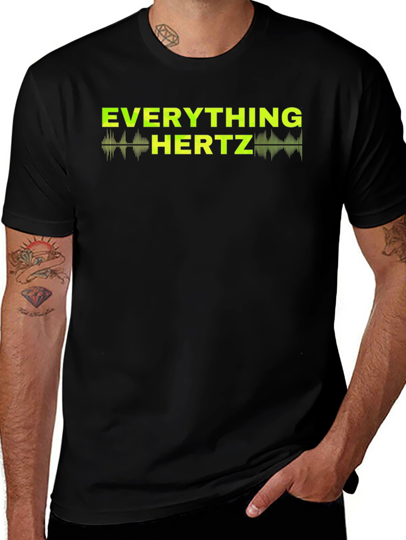 Variant 23 of Everything Hertz Graphic T-Shirt - Black