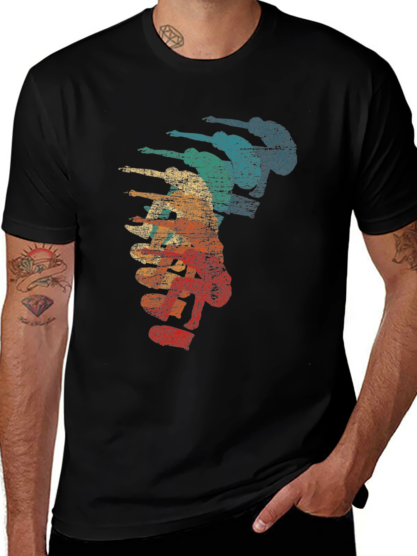 Variant 21 of Retro Skateboarder T-Shirt - Vintage Style Graphic Tee