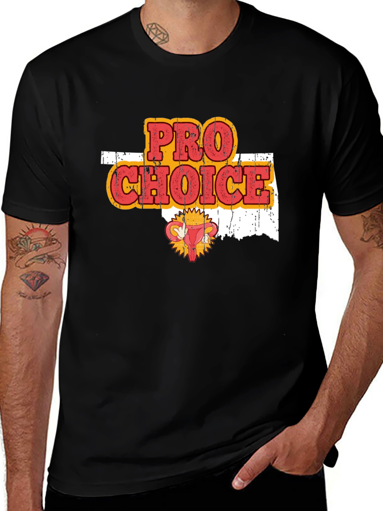 Pro Choice Oklahoma Uterus T-Shirt