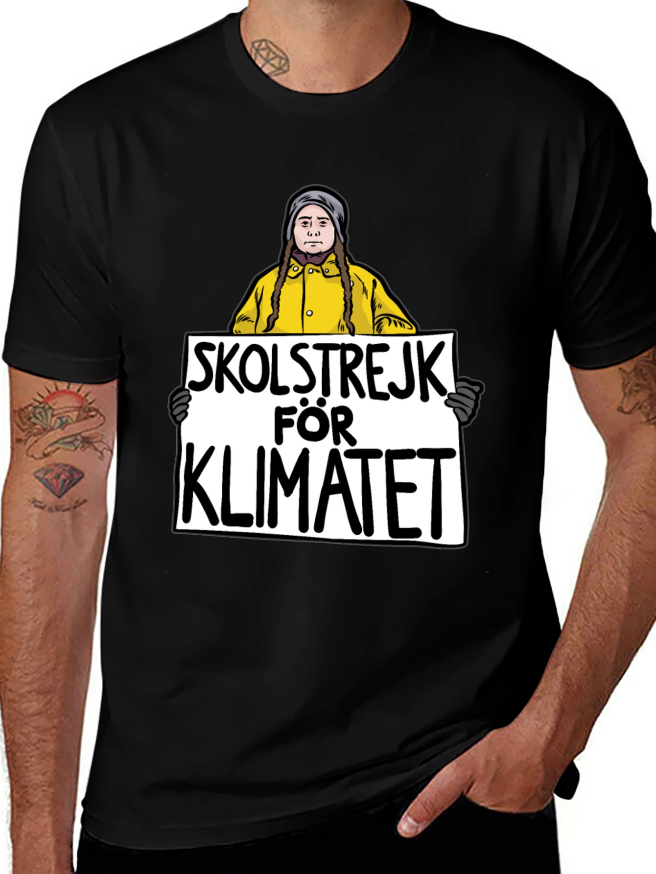 Variant 11 of Skolstrejk For Klimatet Graphic Tee