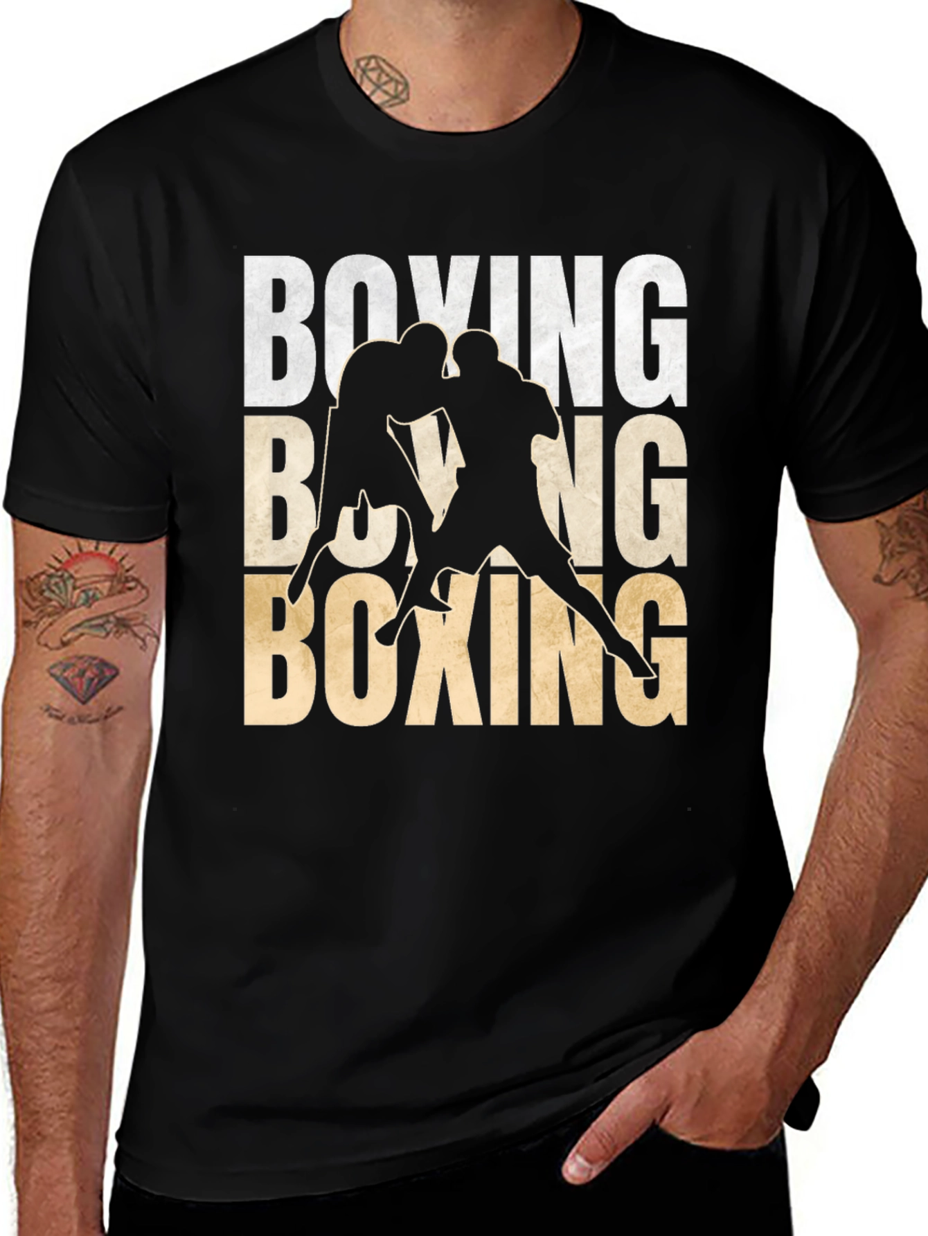 Variant 10 of Boxing Graphic Tee | Stylish Mens Boxing T-Shirt