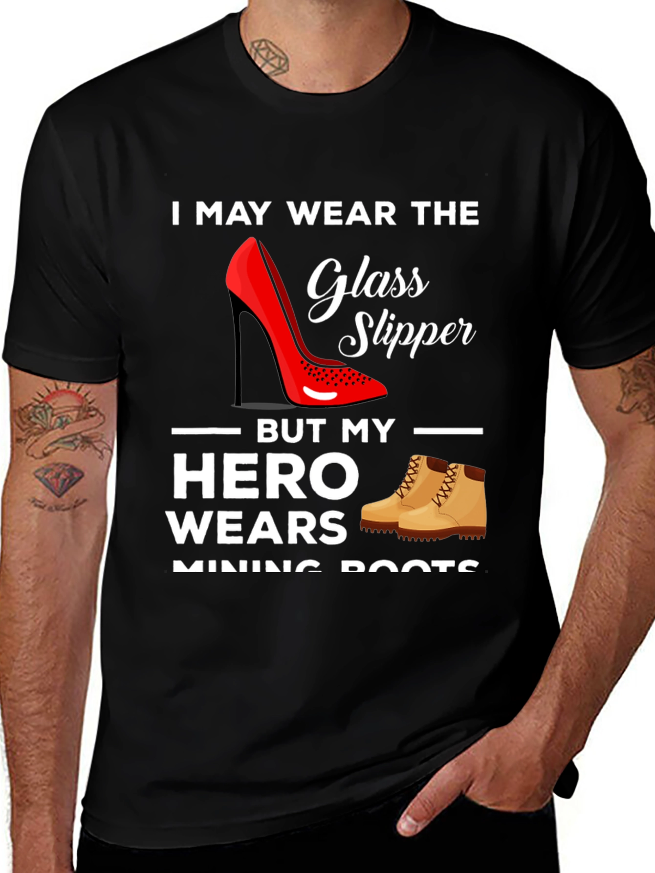 Variant 24 of Glass Slipper, Mining Boots T-Shirt