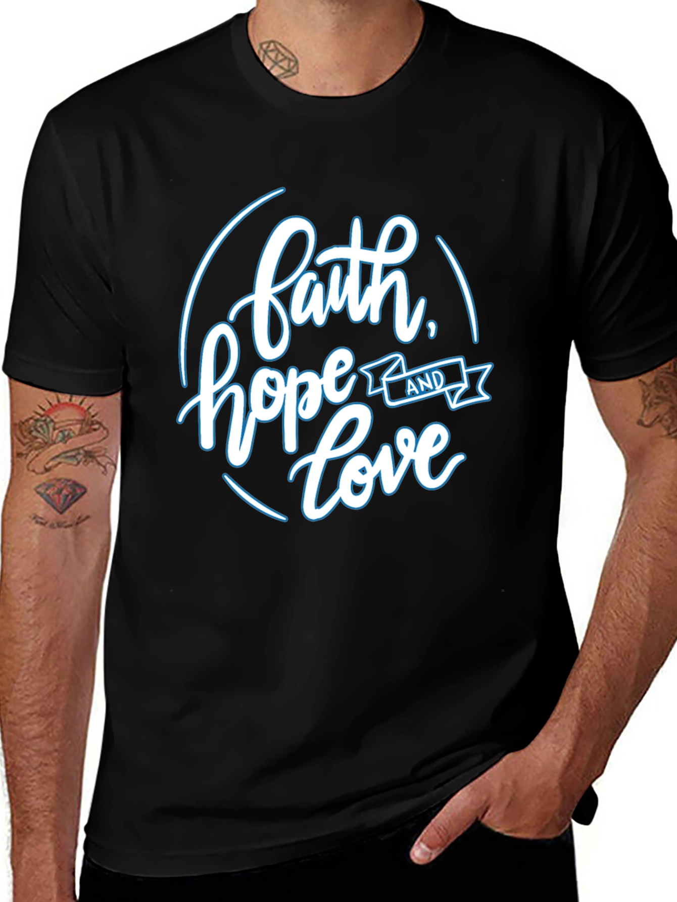 Variant 7 of Faith, Hope, and Love Graphic T-Shirt