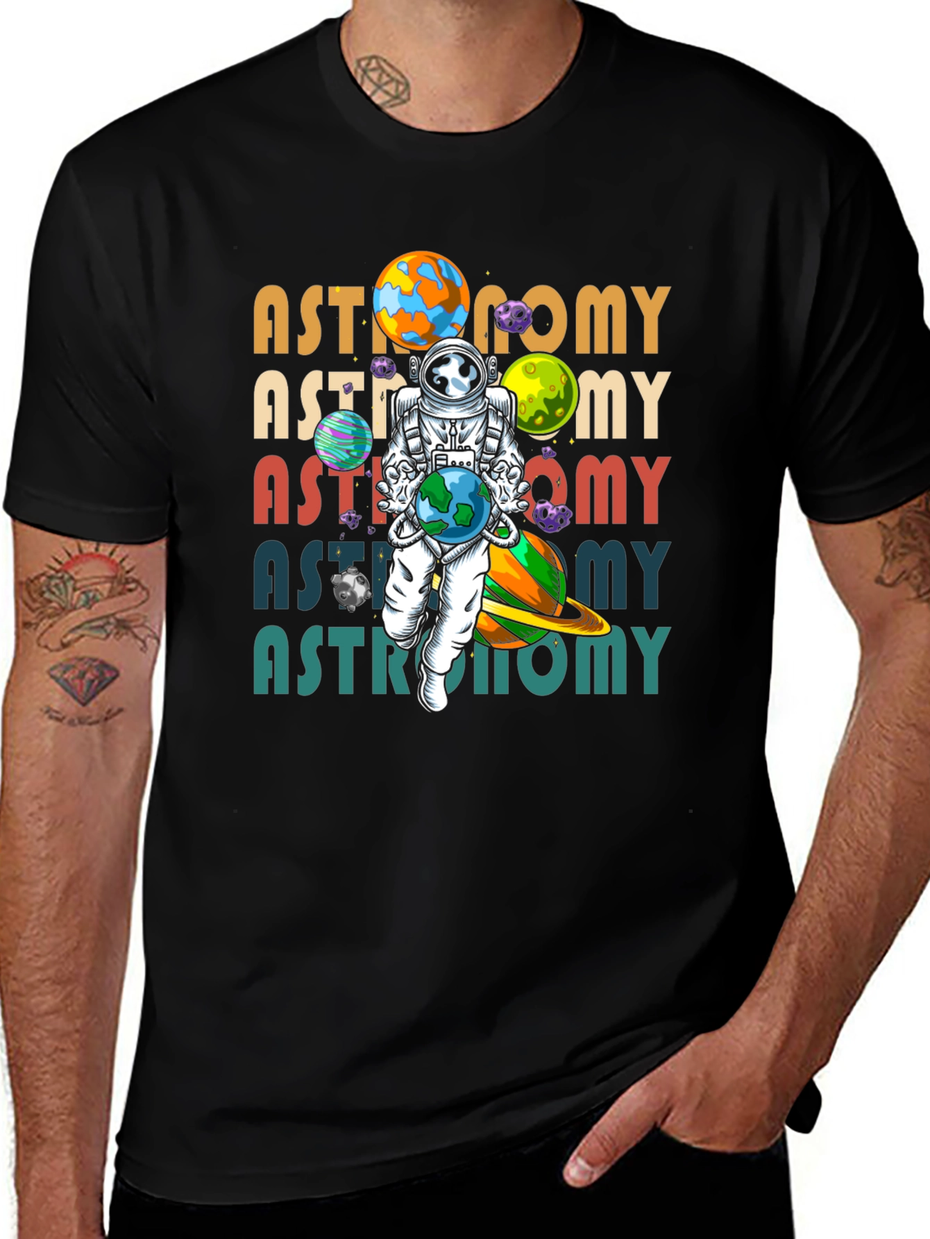 Variant 18 of Astronomy T-Shirt - Space Astronaut Design