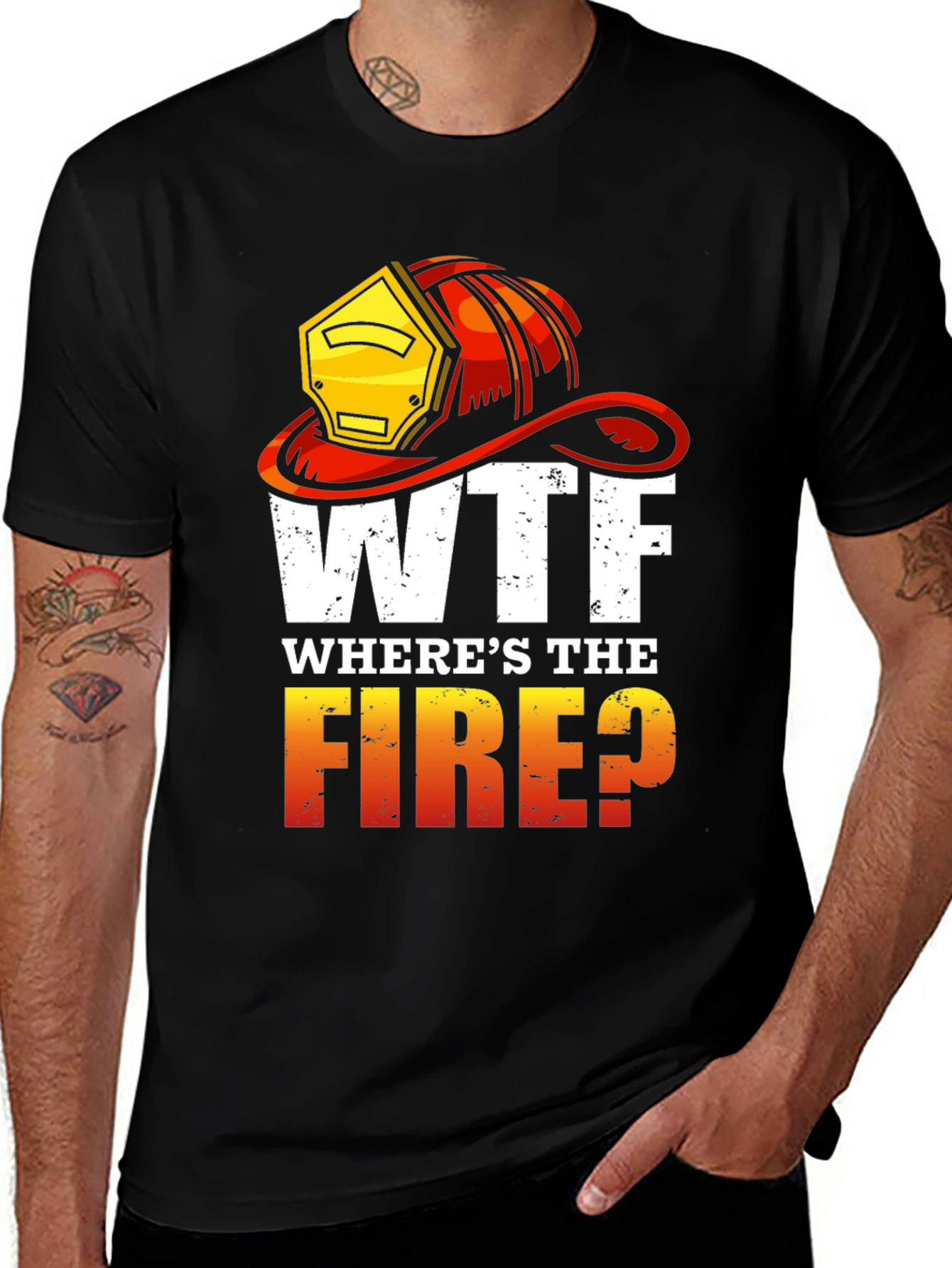 Variant 30 of WTF Where's The Fire T-Shirt