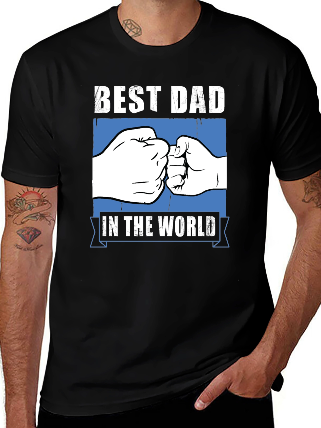 Variant 30 of Best Dad in the World Graphic T-Shirt
