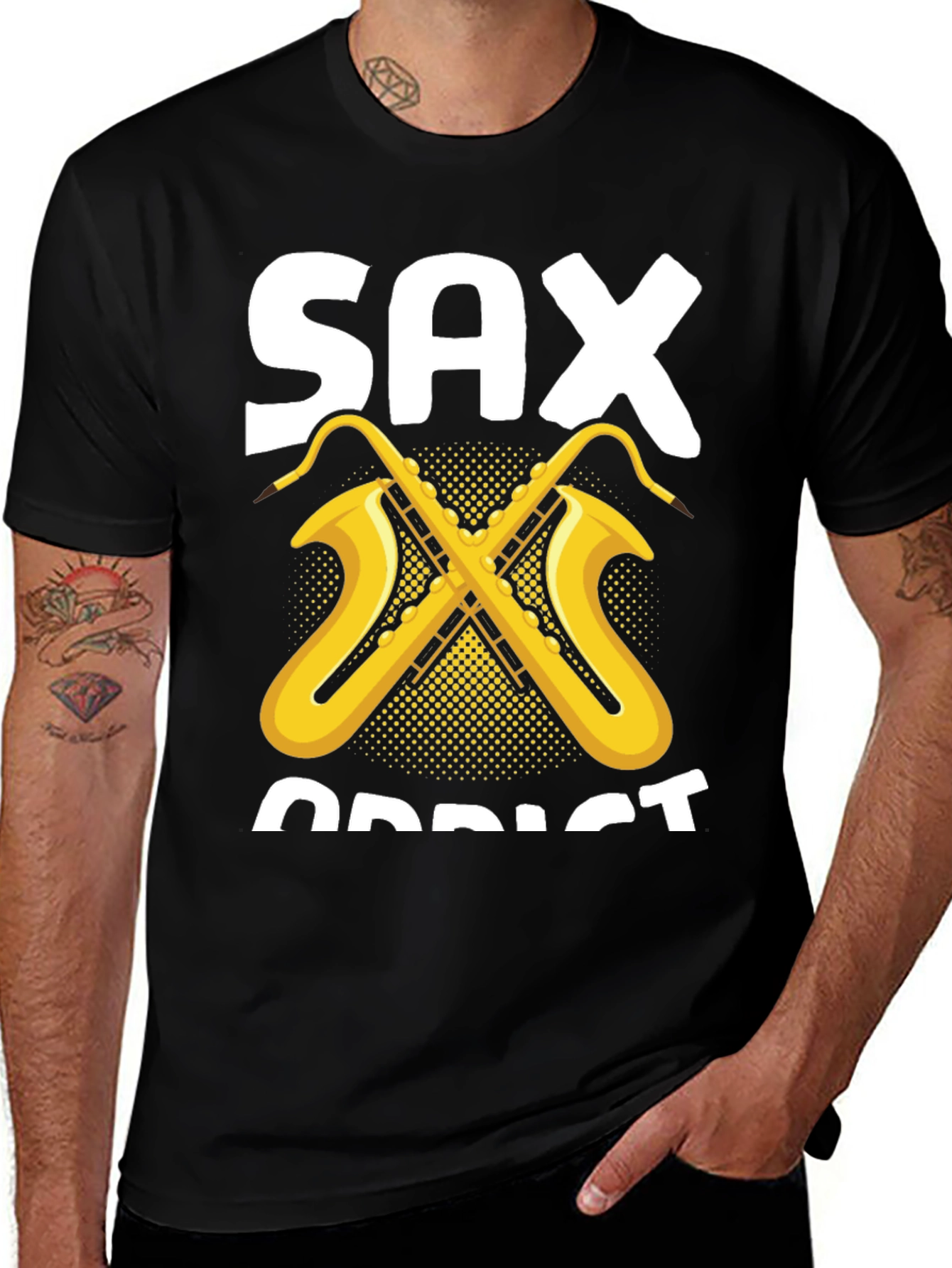 Variant 5 of Sax Addict T-Shirt - Musician Tee