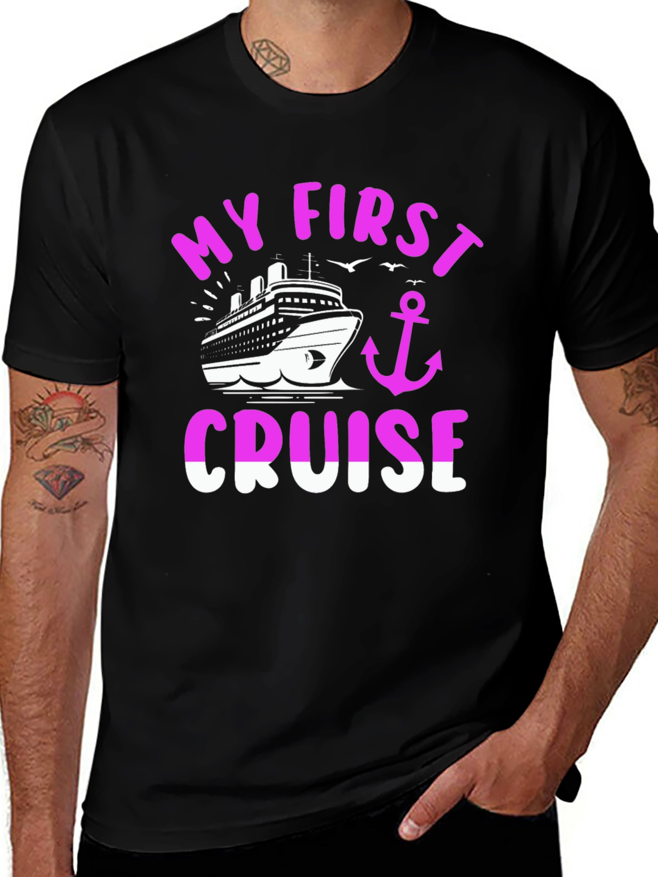 Variant 4 of My First Cruise Graphic T-Shirt
