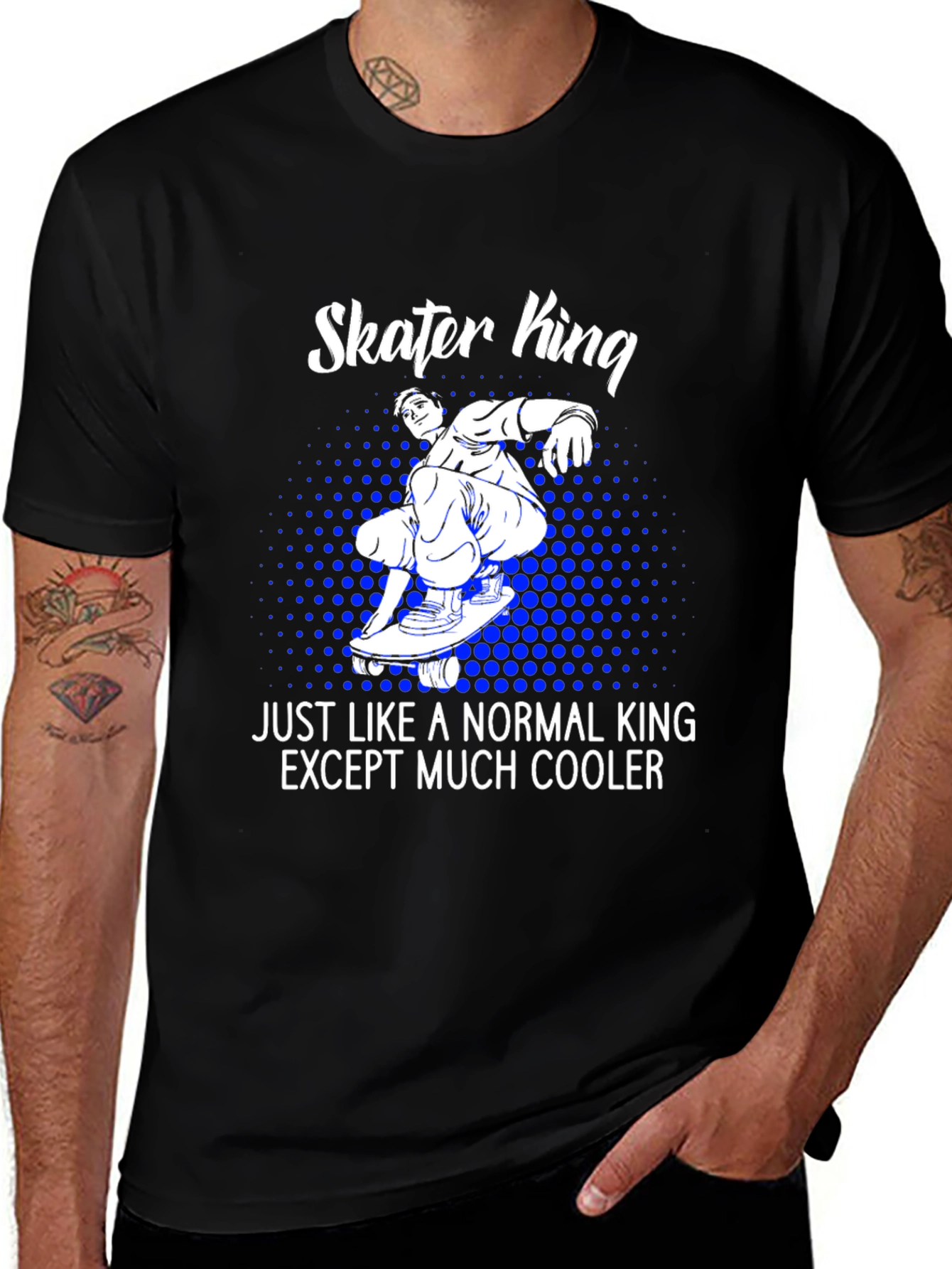 Variant 17 of Skater King T-Shirt - Cool Graphic Tee