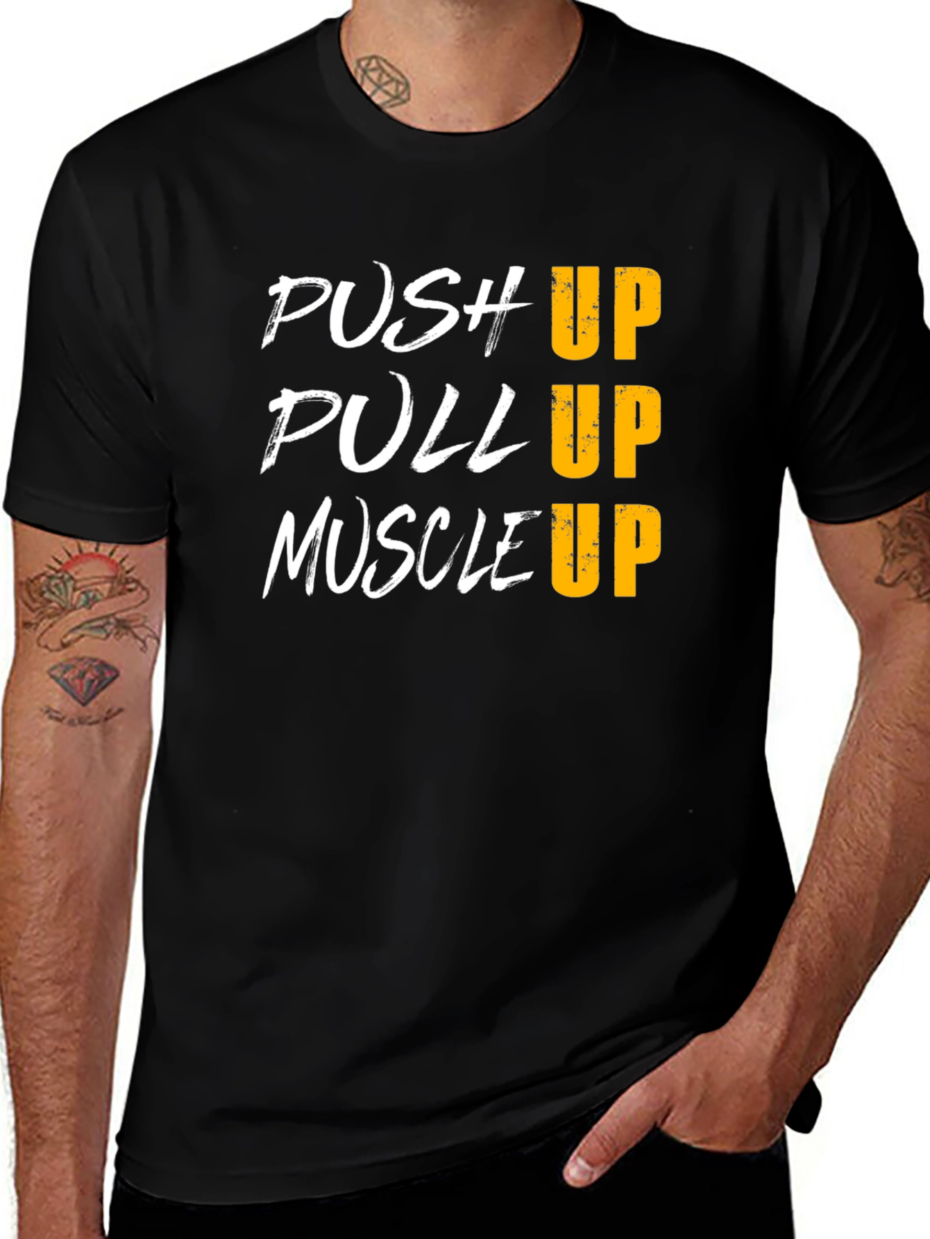 Push Pull Muscle Up T-Shirt - Gym Workout Tee
