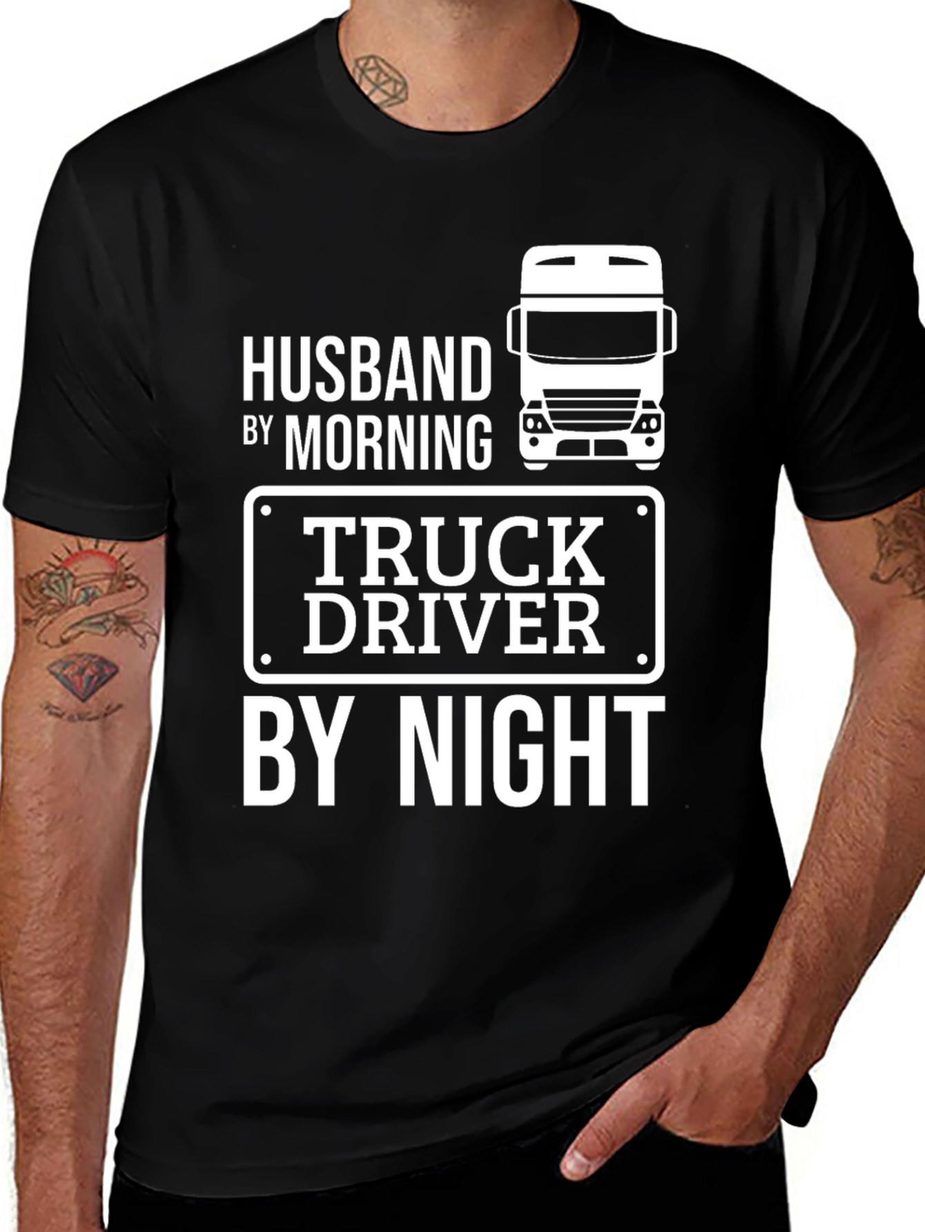 Variant 14 of Husband by Morning, Truck Driver by Night T-Shirt