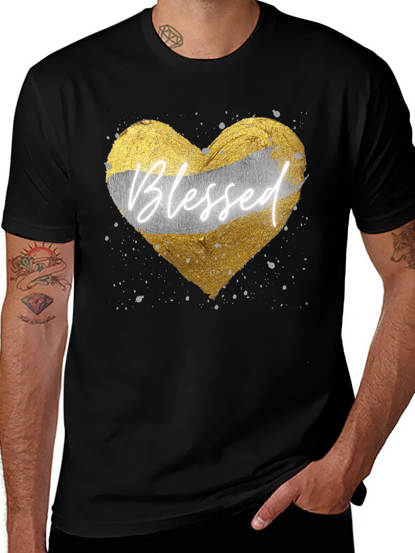 Variant 9 of Blessed Heart T-Shirt - Stylish Graphic Tee
