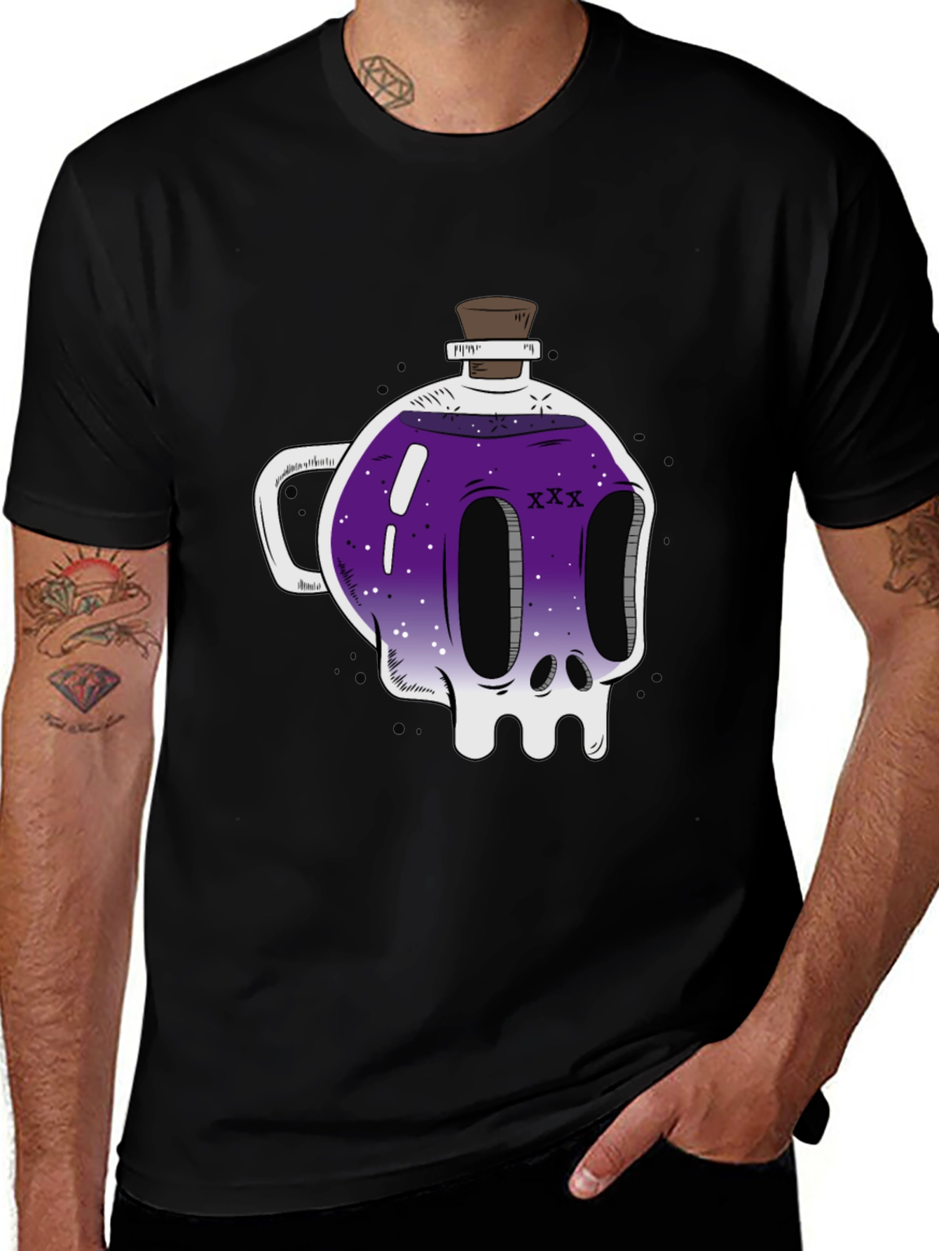 Variant 3 of Skull Potion T-Shirt - Spooky and Stylish