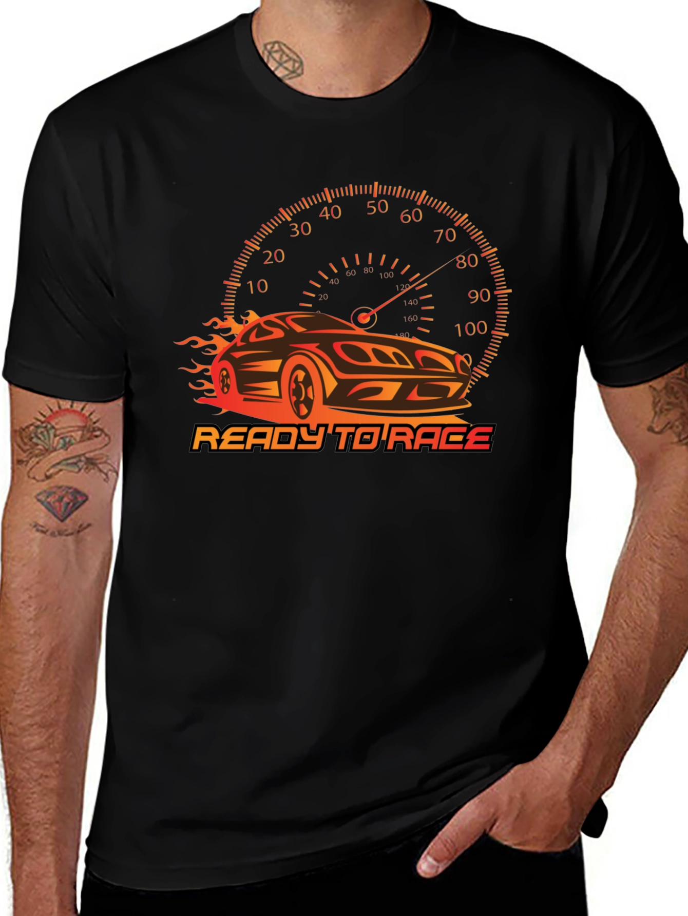Variant 29 of Ready to Race Car Graphic T-Shirt