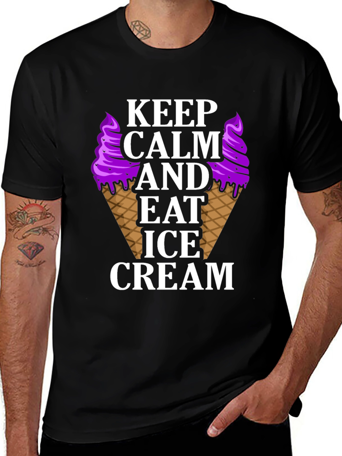 Variant 21 of Keep Calm Eat Ice Cream T-Shirt