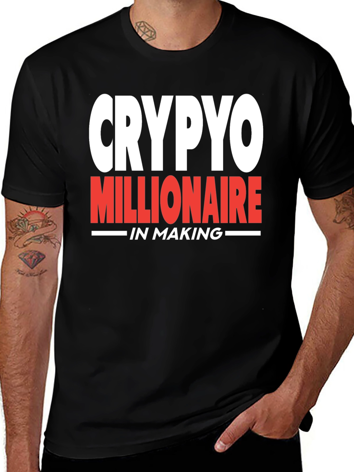 Variant 9 of Crypto Millionaire in Making Graphic Tee