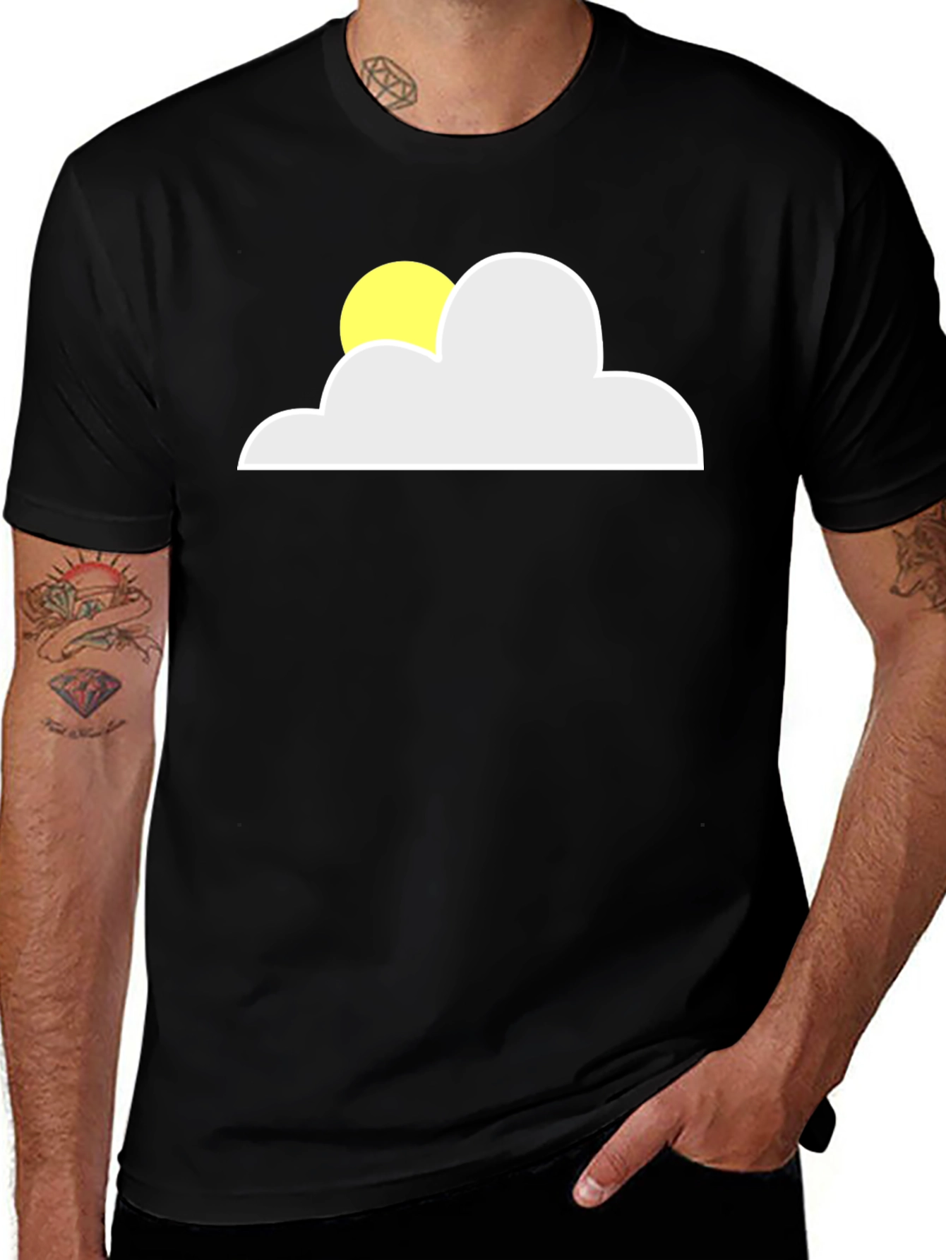 Variant 6 of Sunny Day Cloud Graphic Tee - Comfort Fit