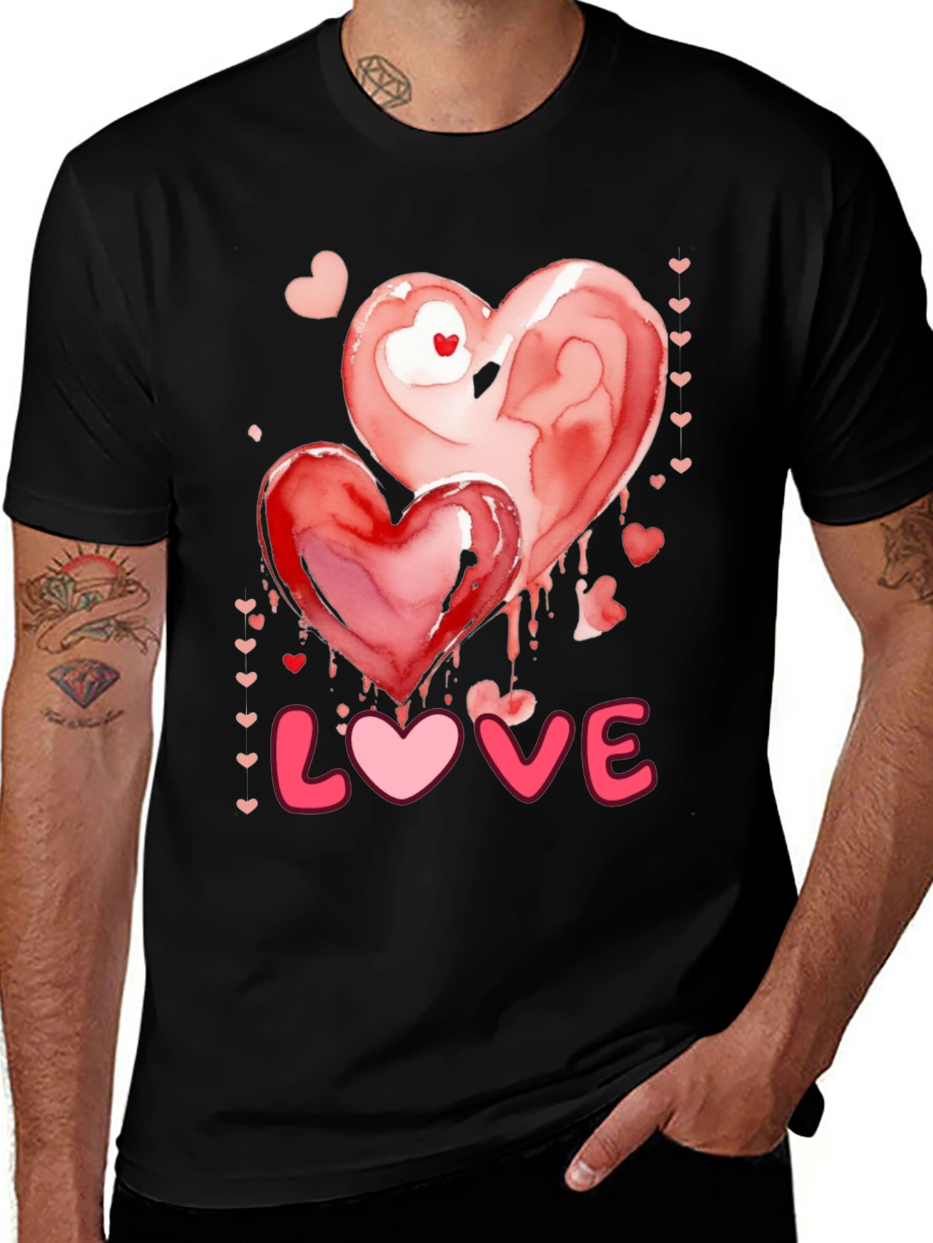 Variant 13 of Valentine's Day LOVE Heart Graphic Tee