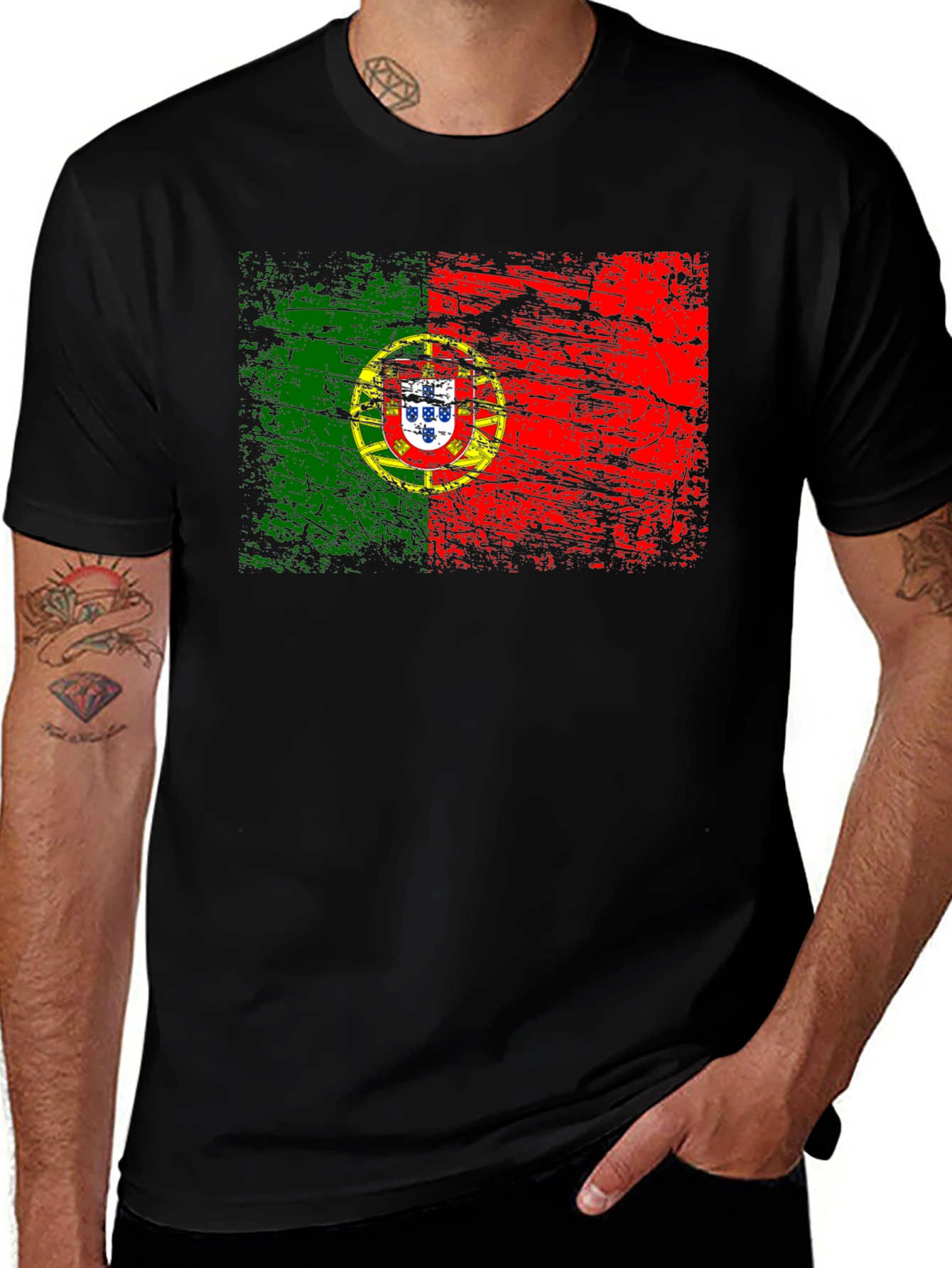 Portugal Flag Graphic T-Shirt