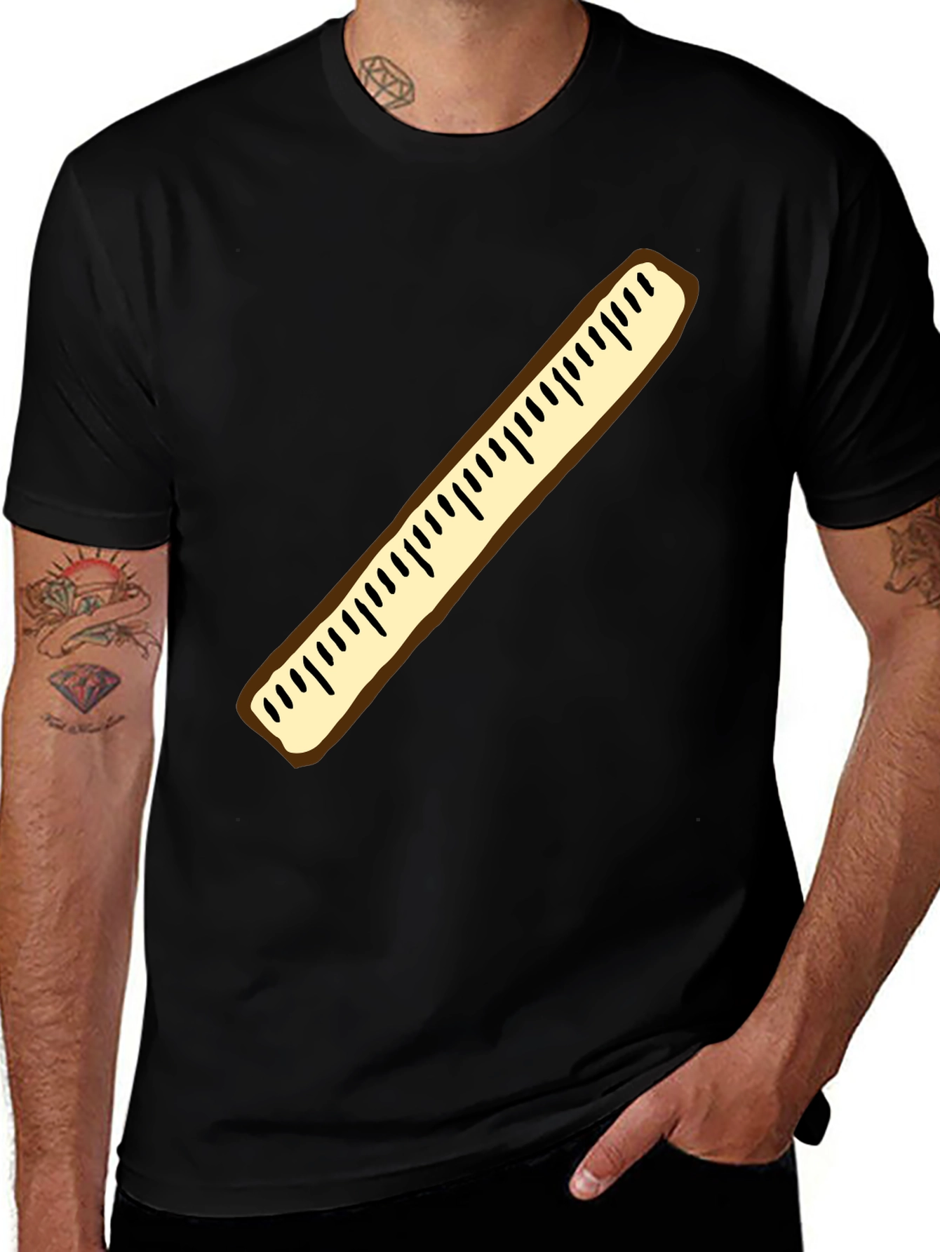 Variant 17 of Funny Ruler Graphic T-Shirt
