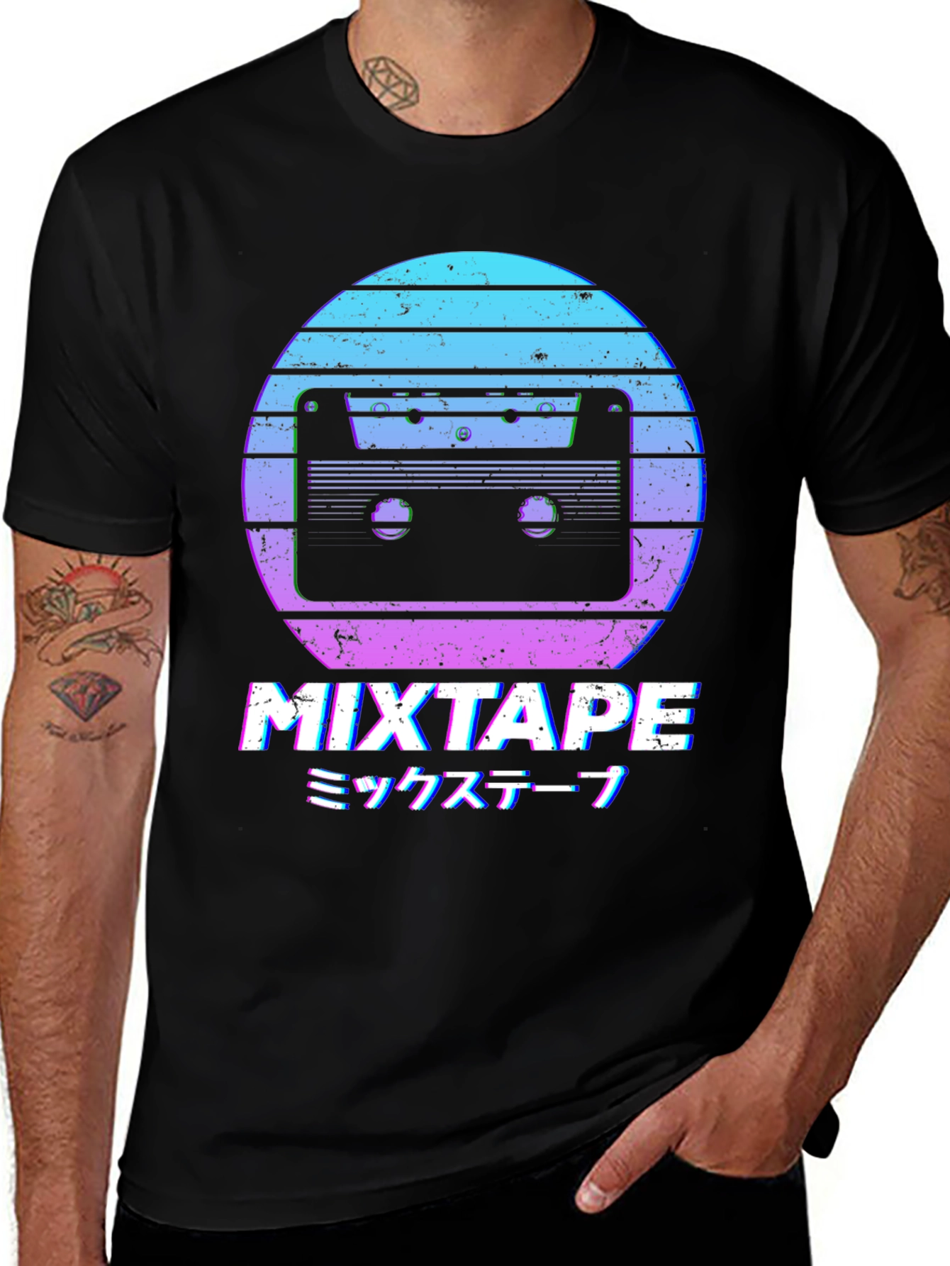 Variant 20 of Retro Mixtape T-Shirt 80s Cassette Vaporwave Design