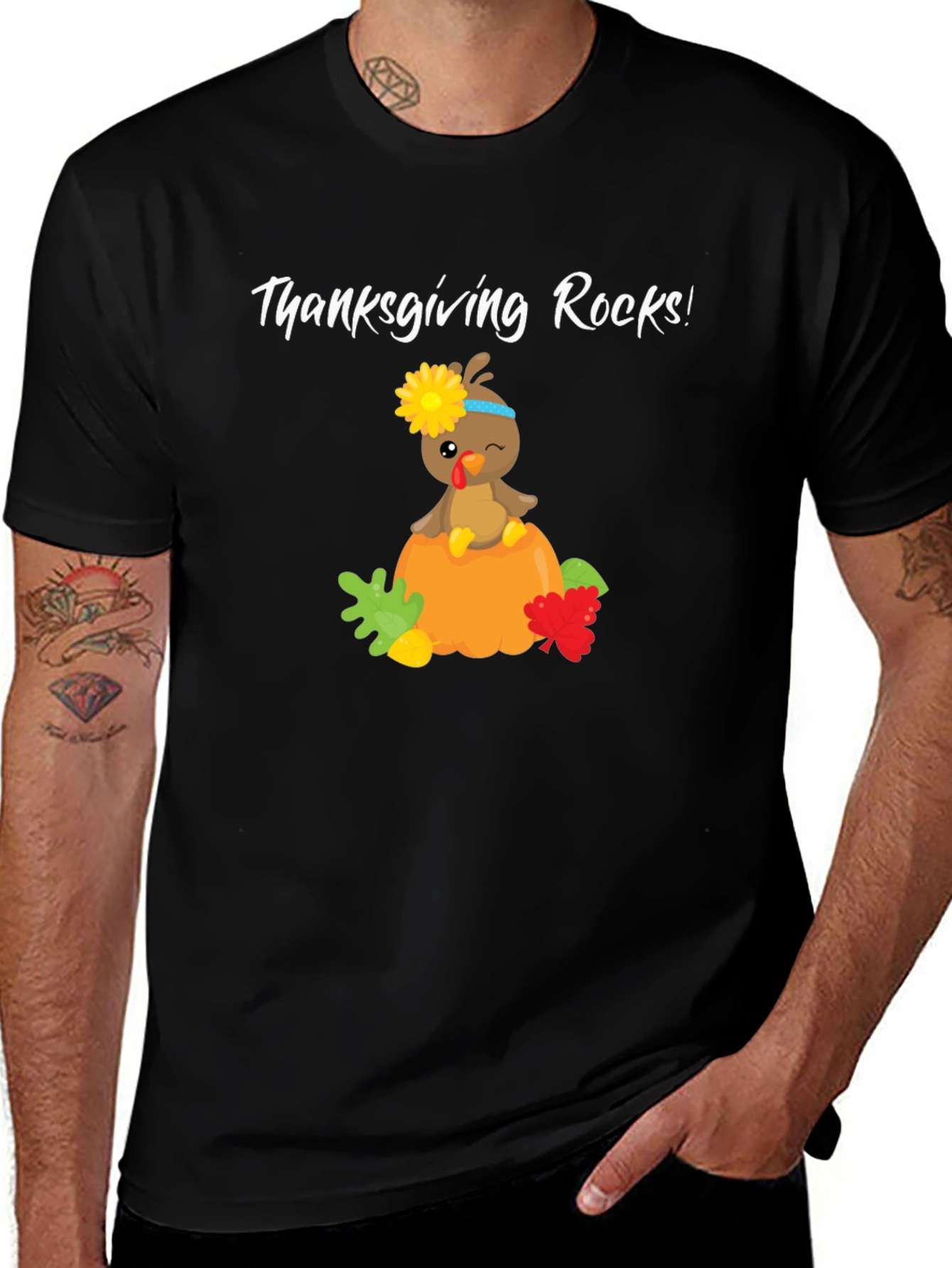 Variant 27 of Thanksgiving Rocks Turkey Tee