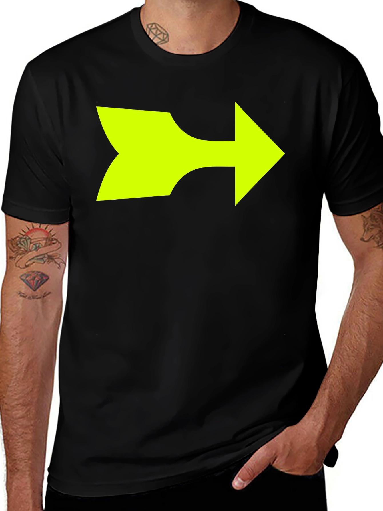 Variant 18 of Right Arrow Graphic T-Shirt - Bold Statement Tee
