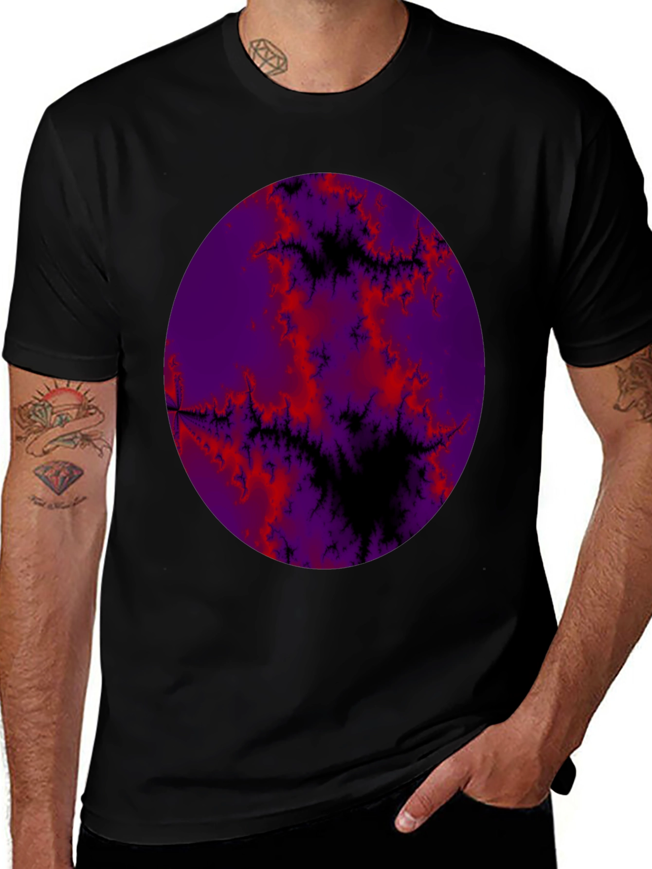 Fractal Planet Graphic T-Shirt