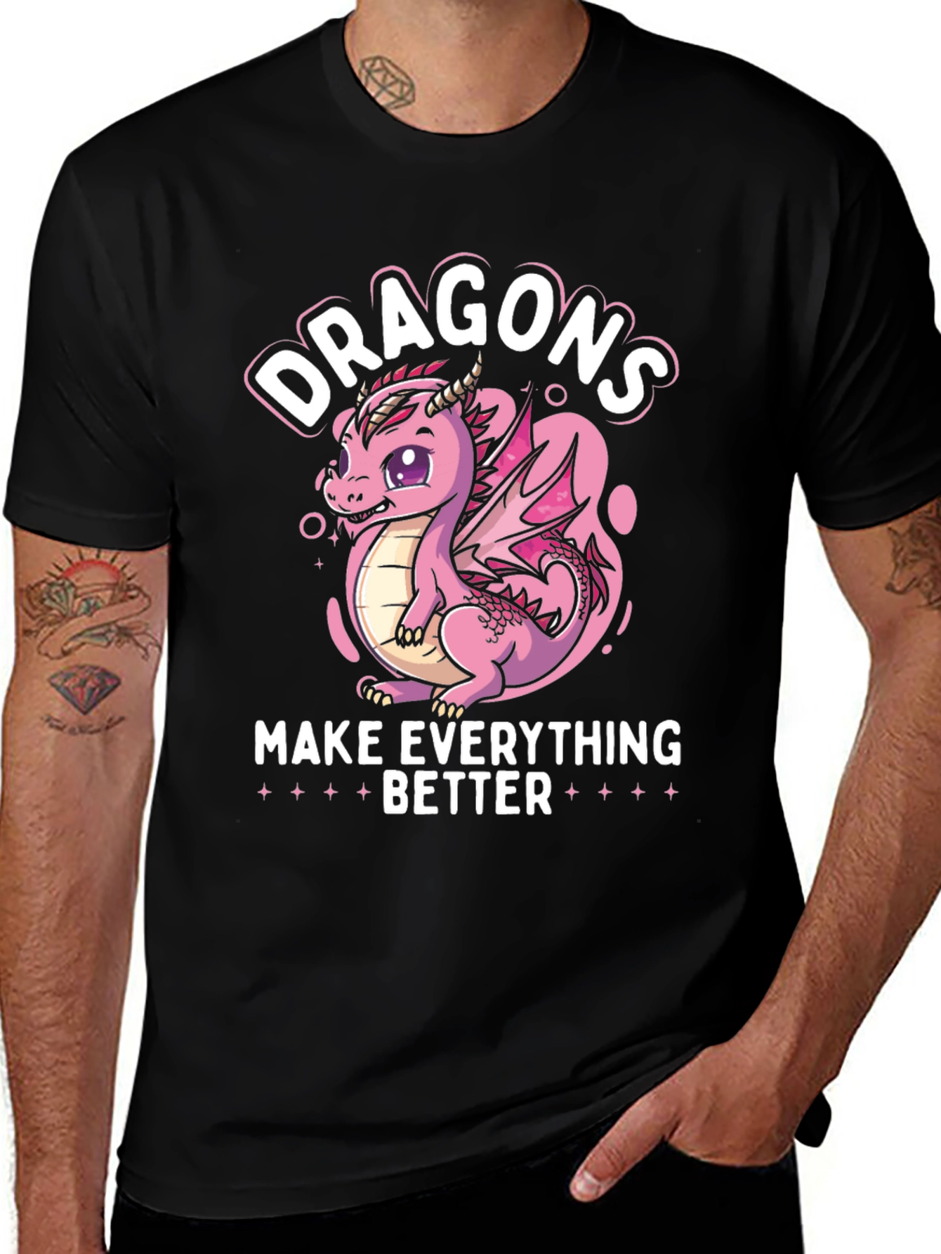 Variant 8 of Dragons Make Everything Better T-Shirt