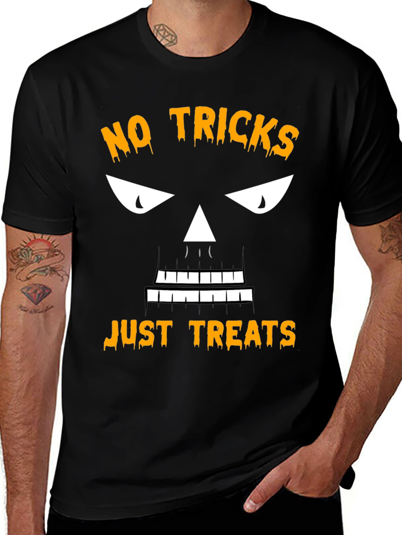 Variant 21 of Halloween "No Tricks, Just Treats" Black T-Shirt