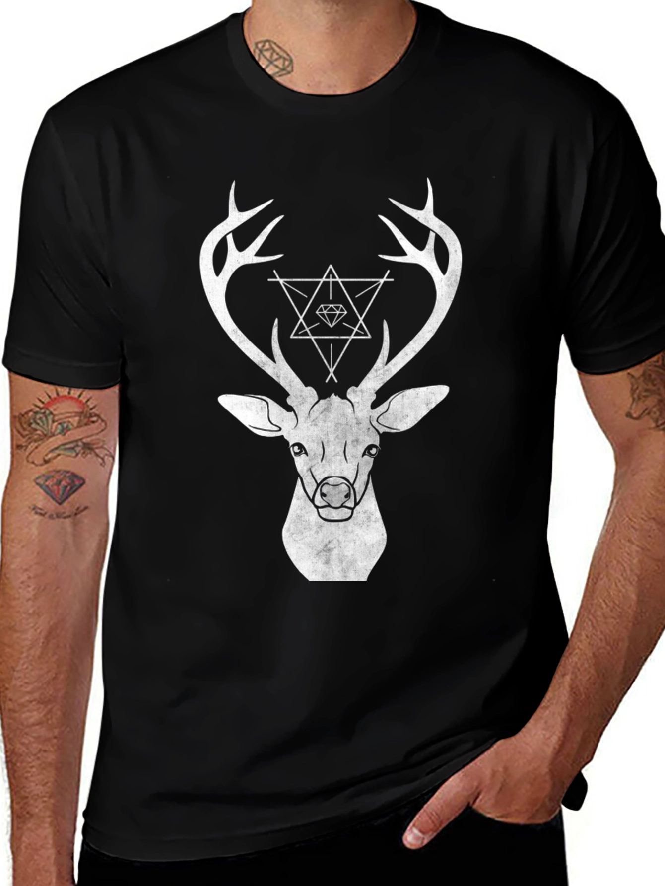 Variant 8 of Geometric Deer Graphic T-Shirt