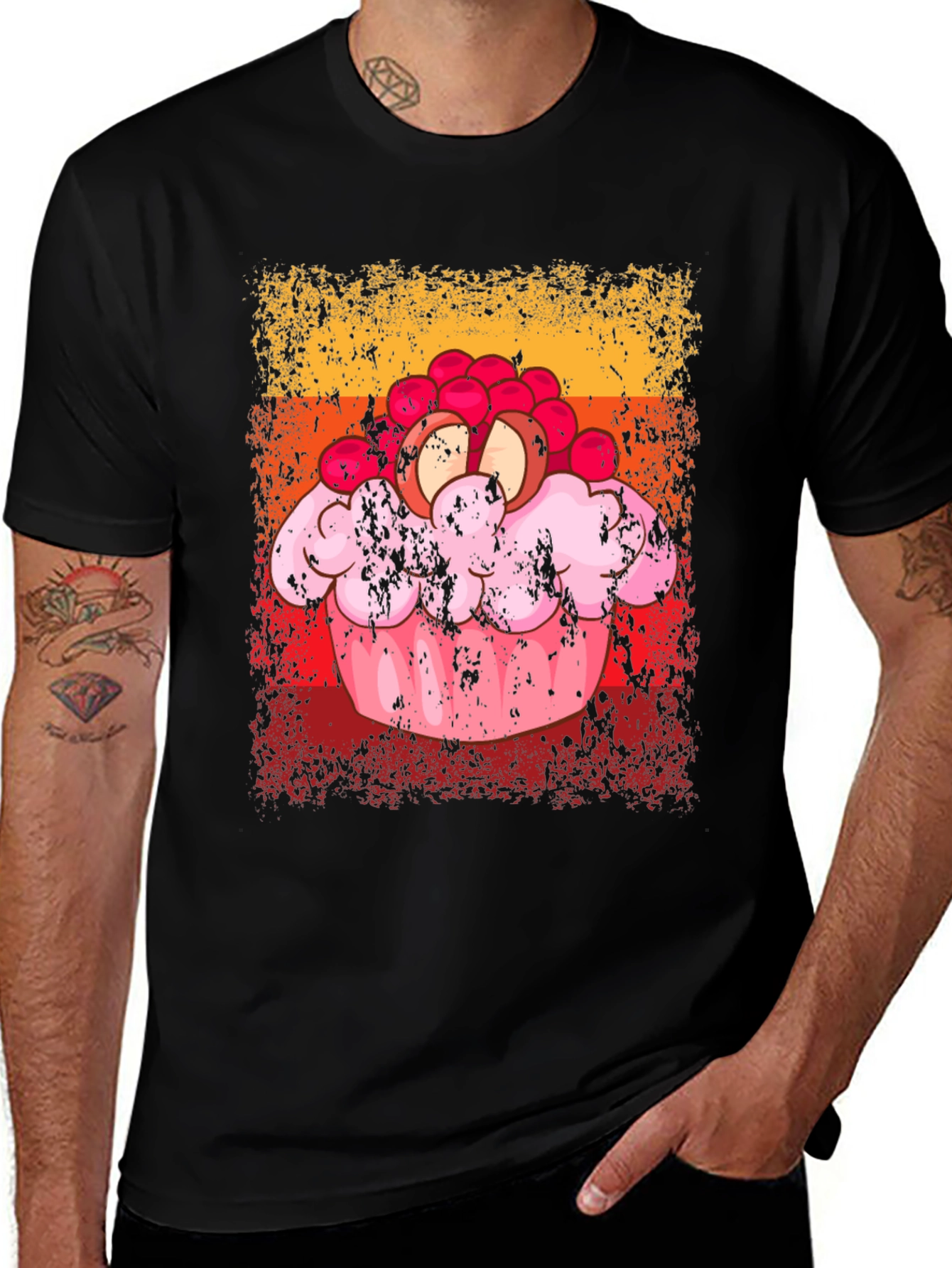 Variant 2 of Cupcake Graphic Tee - Fun Novelty Design