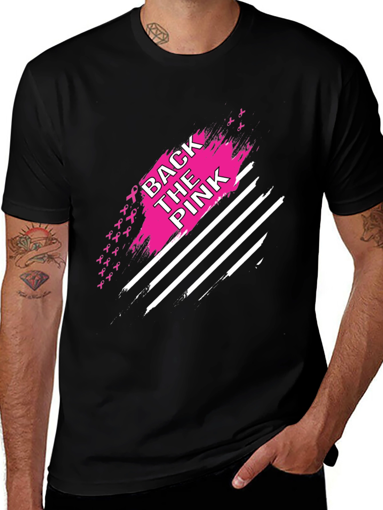 Variant 25 of Back the Pink Breast Cancer Awareness T-Shirt