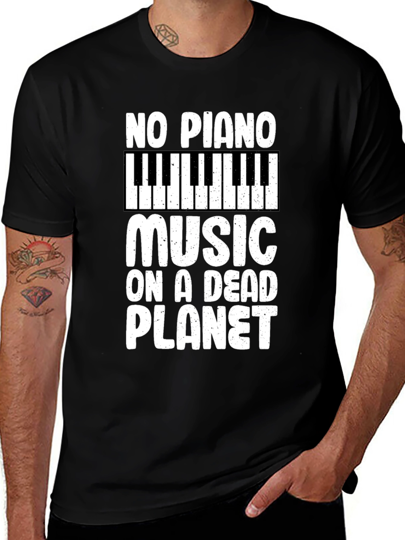 Variant 17 of No Piano Music on a Dead Planet T-Shirt