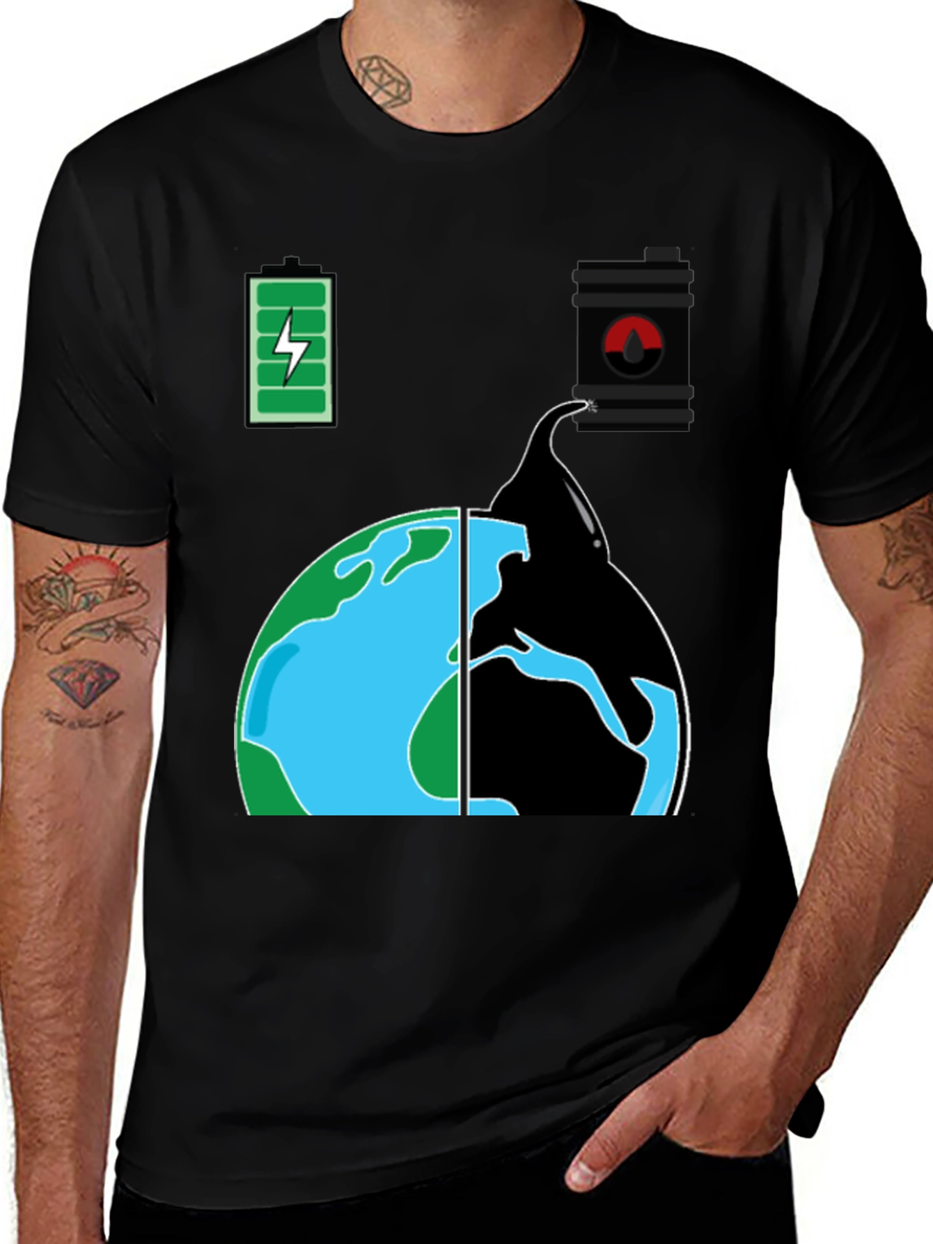 Eco-Awareness Graphic T-Shirt