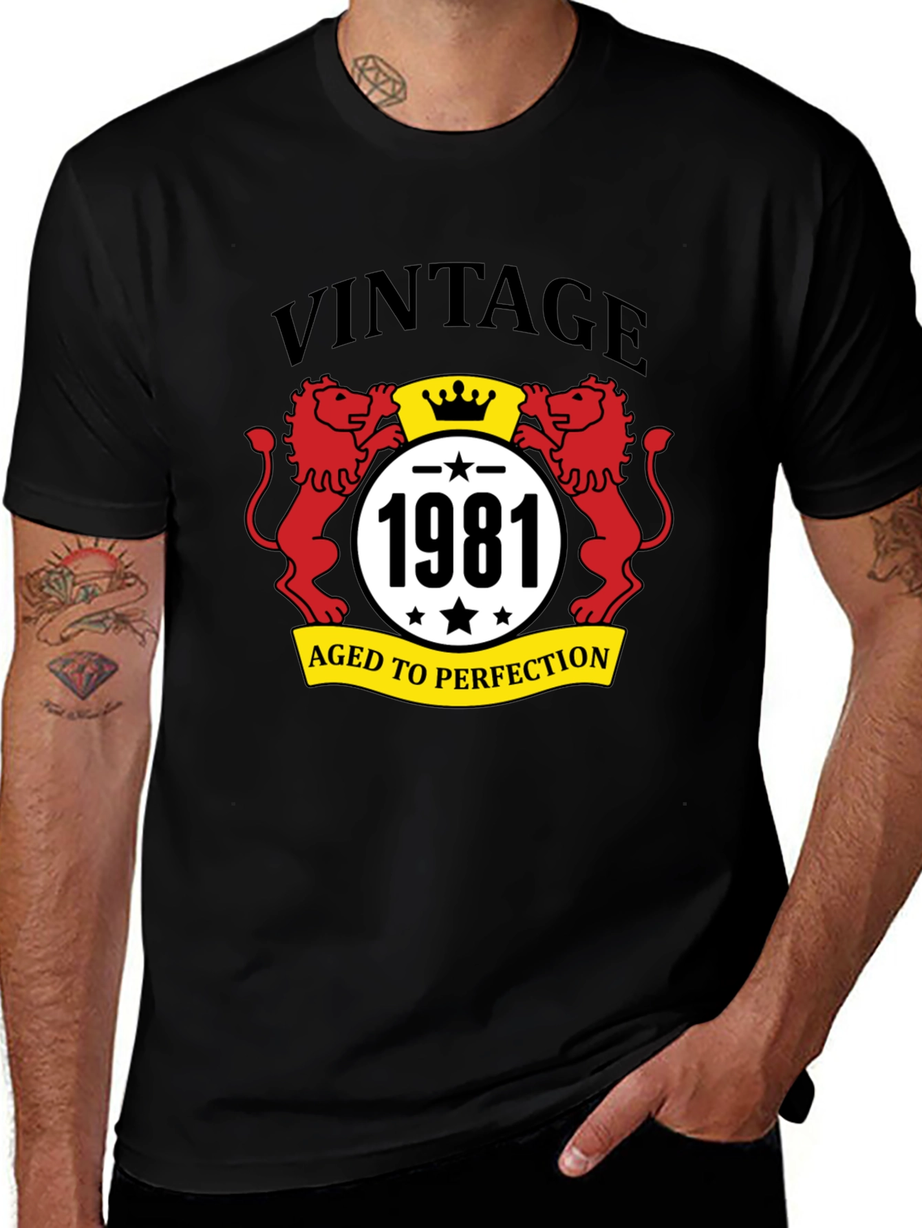 Vintage 1981 Aged To Perfection Graphic T-Shirt