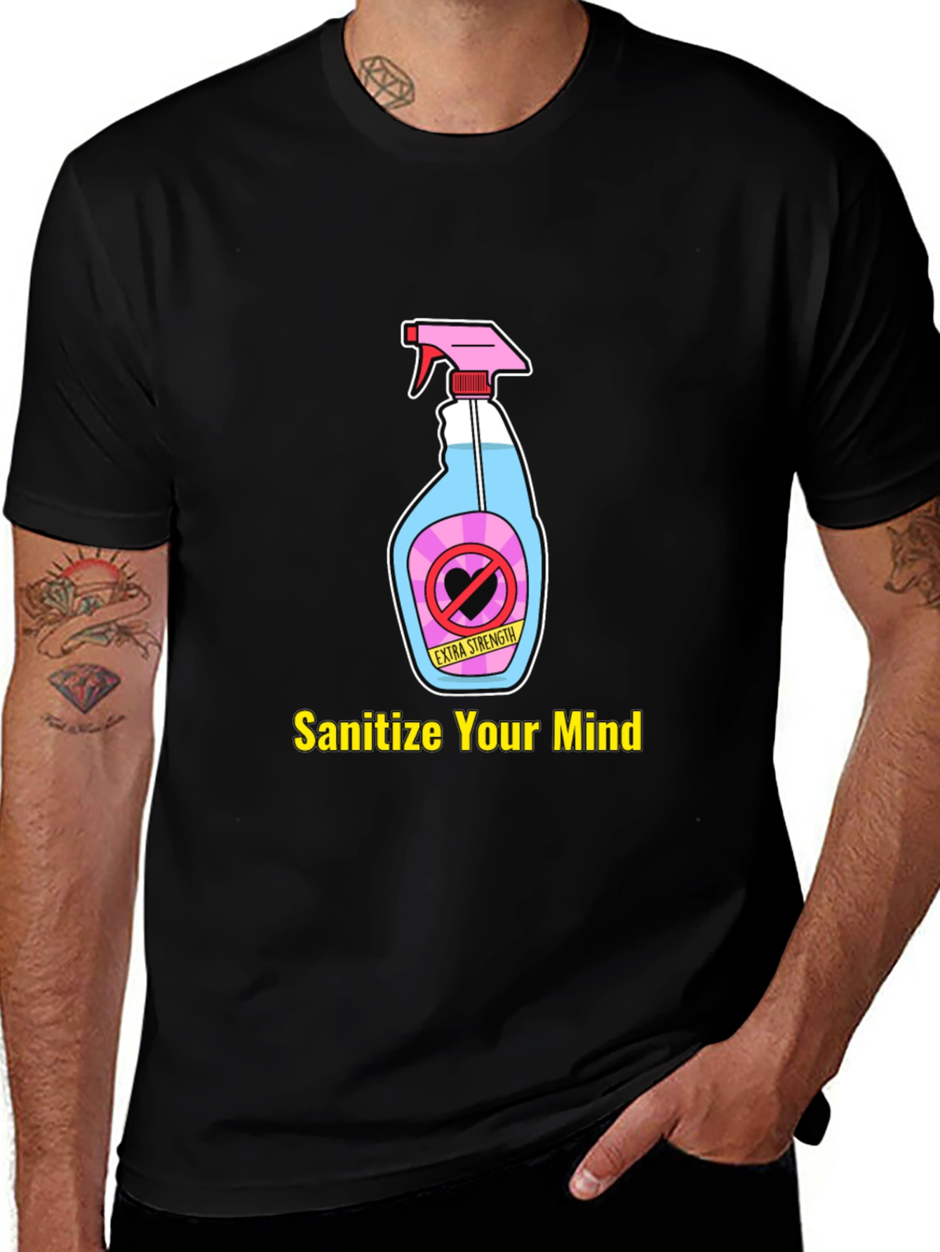 Variant 19 of Sanitize Your Mind Graphic T-Shirt
