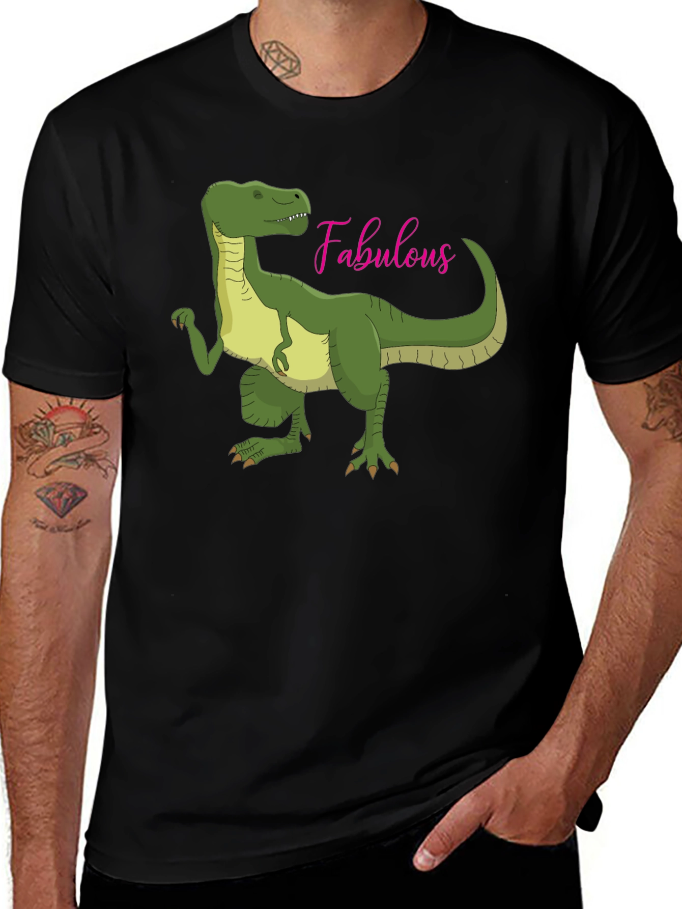 Variant 4 of Fabulous Dinosaur Graphic T-Shirt
