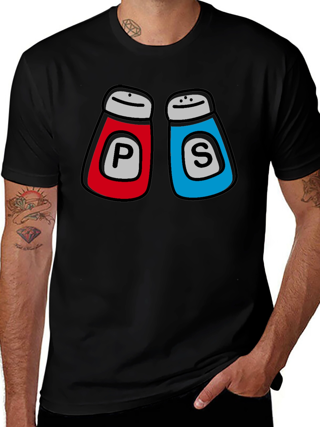 Variant 19 of Salt & Pepper Matching Couple T-Shirt
