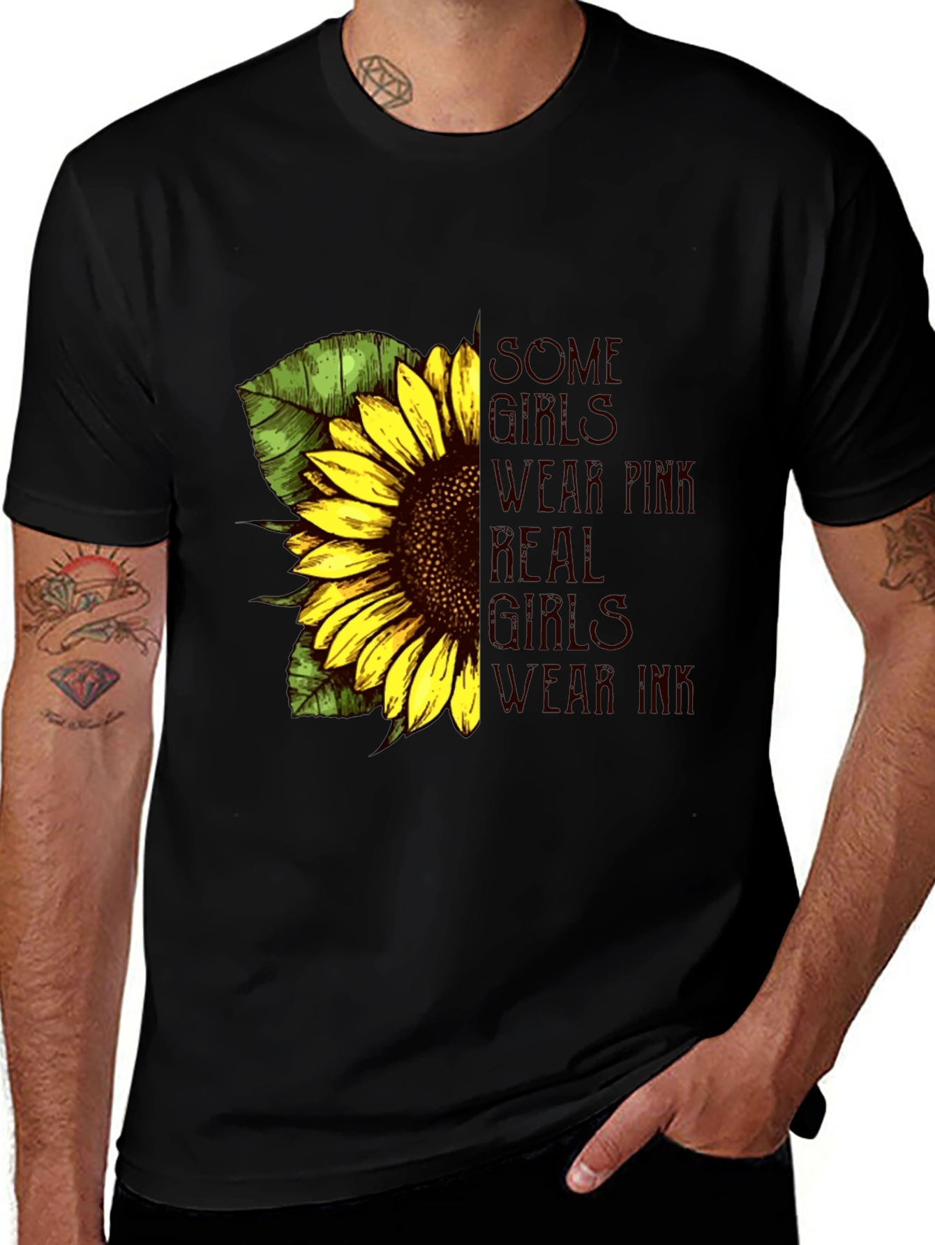 Variant 11 of Sunflower Graphic Tee - Black T-Shirt