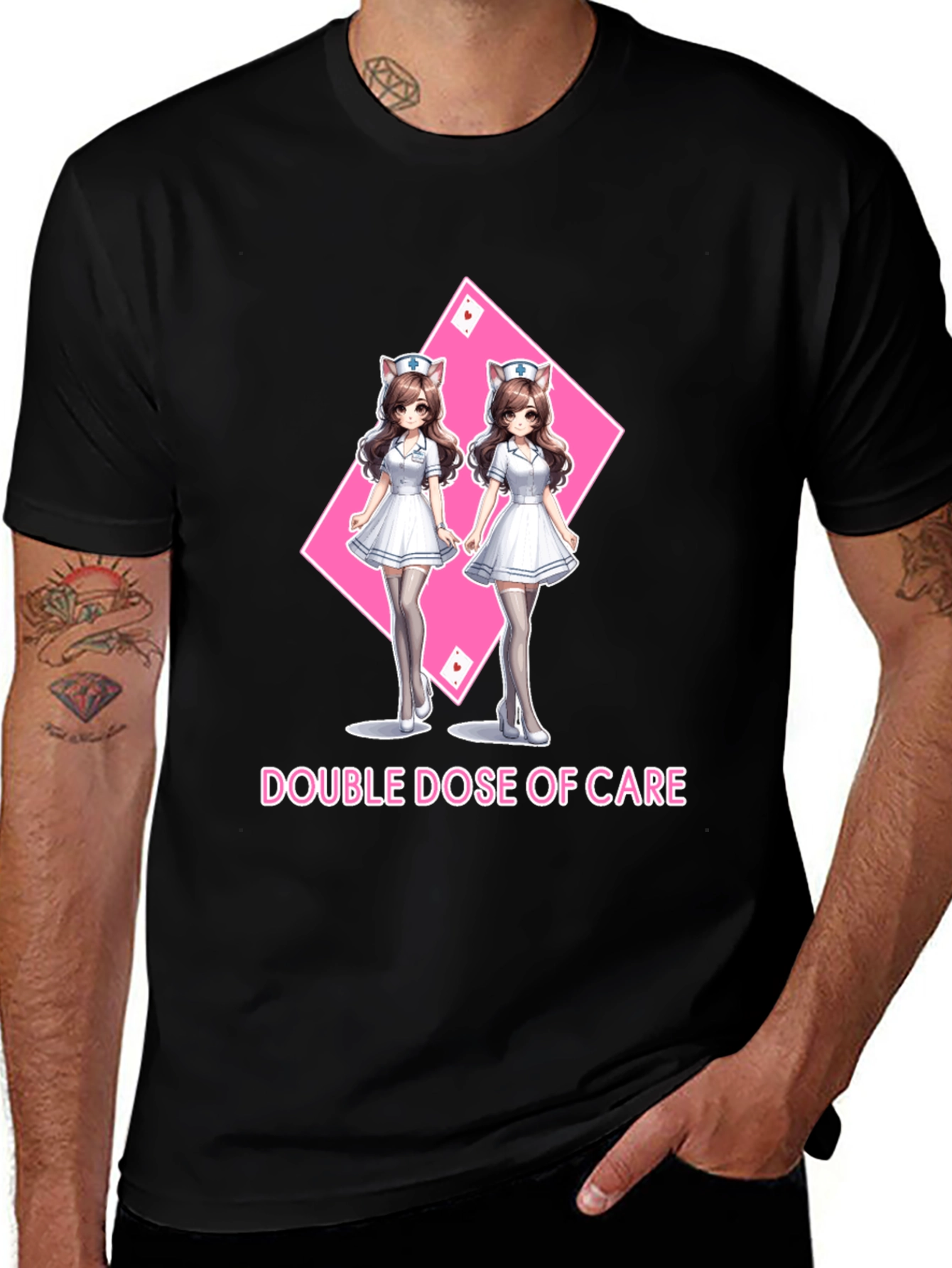 Variant 28 of Double Dose of Care T-Shirt