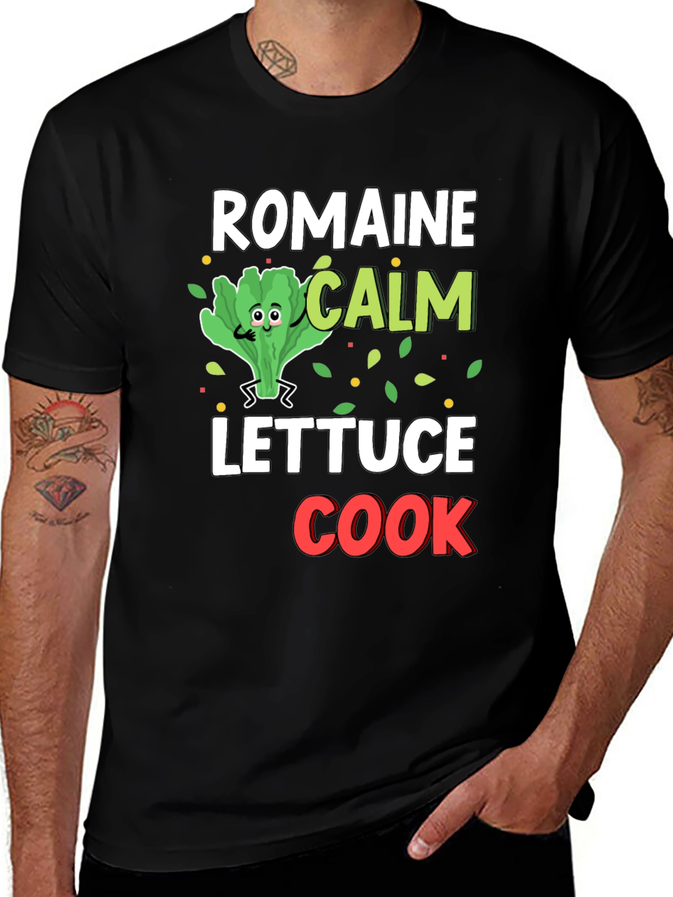 Romaine Calm Lettuce Cook T-Shirt