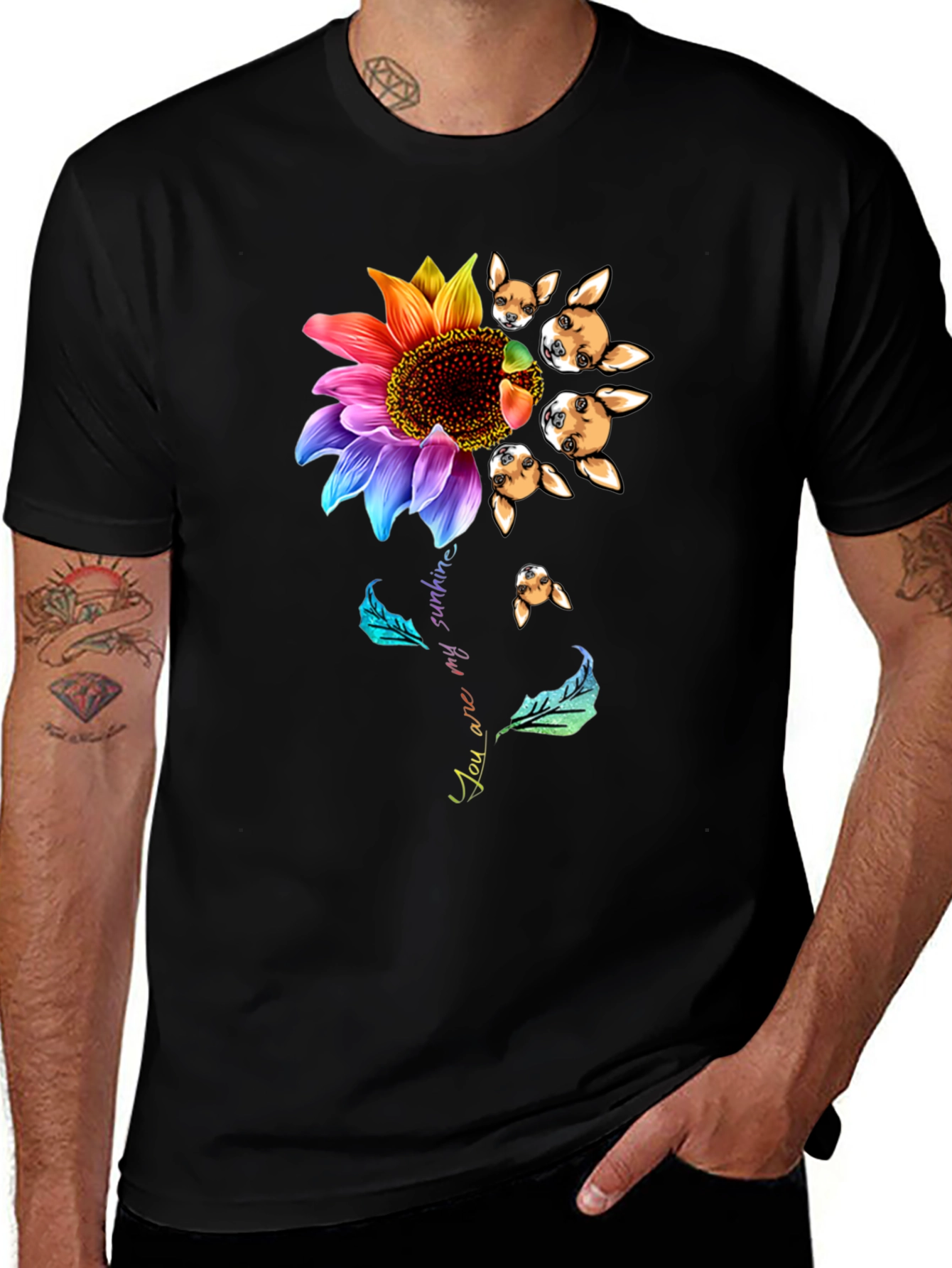 Variant 24 of Dog Sunflower T-Shirt - You Are My Sunshine Graphic Tee