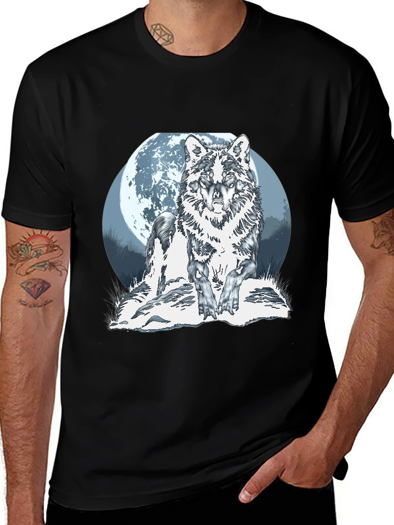Variant 18 of Wolf Moon Graphic Tee