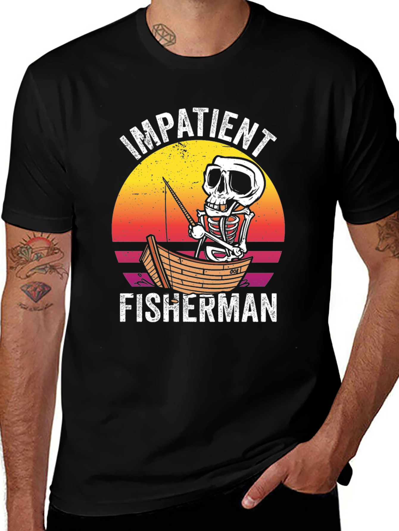 Variant 5 of Impatient Fisherman Graphic T-Shirt