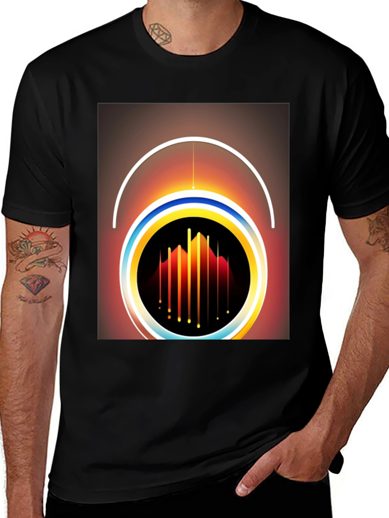 Variant 20 of Abstract Graphic Tee - Modern Art Shirt