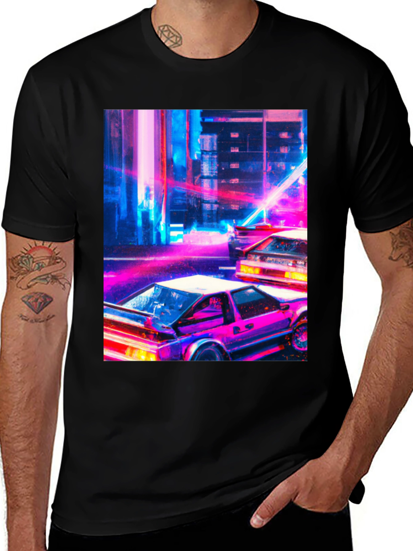 Variant 15 of Retro Cars T-Shirt - Synthwave Graphic Tee